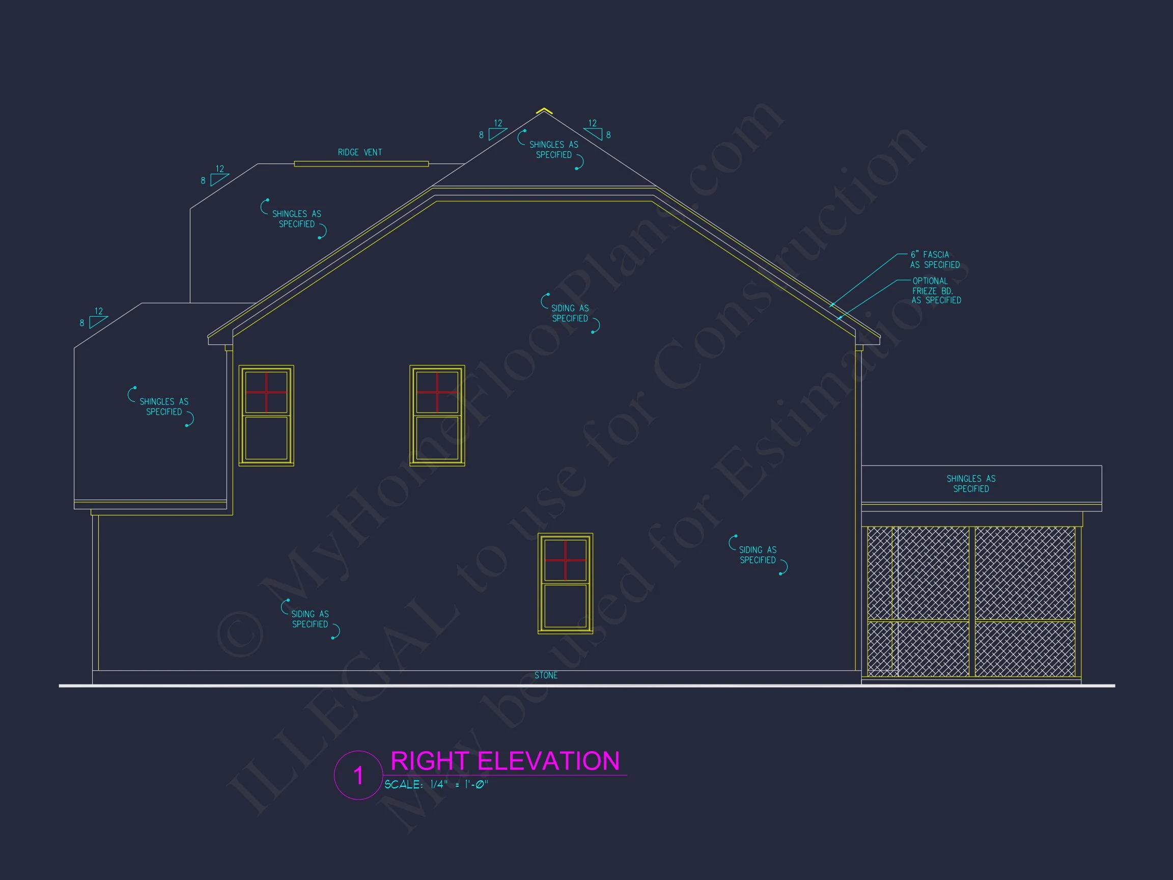 10-1583 HOUSE PLAN - Craftsman House Plan | Architectural Floor Plan Designs 4 Craftsman house Plan