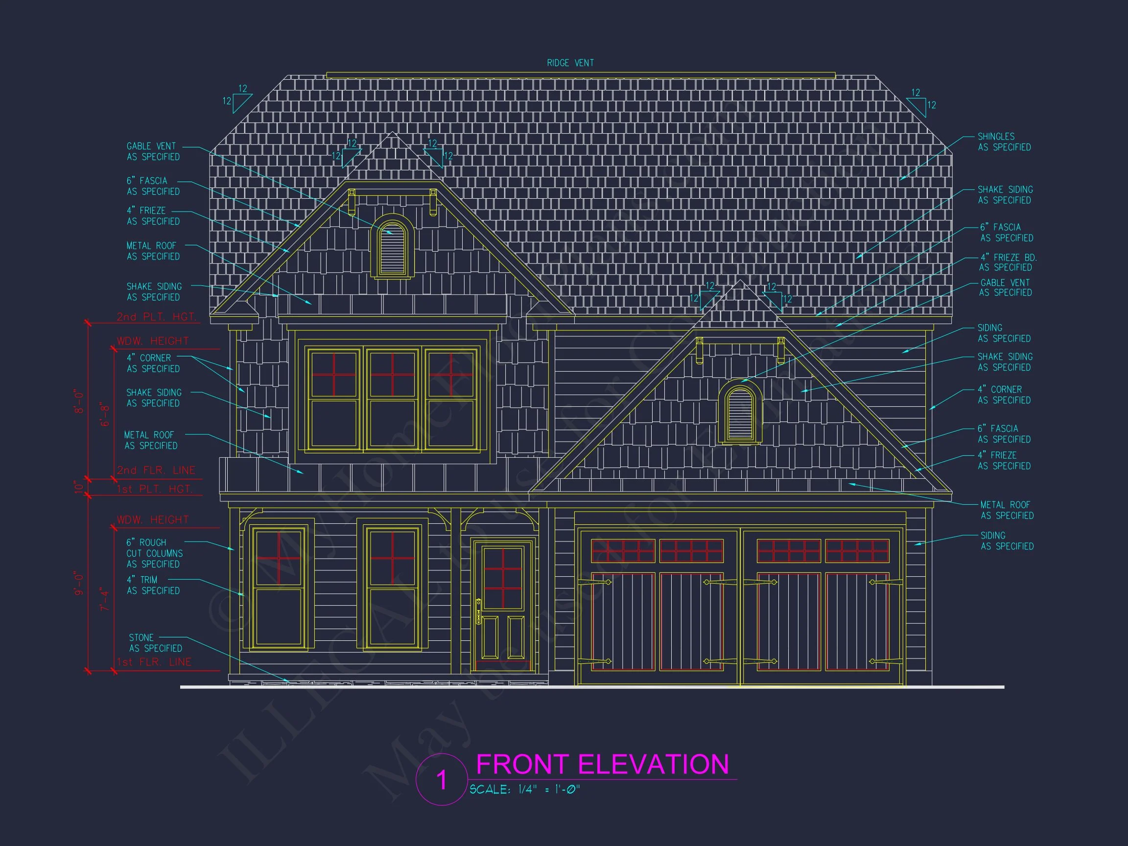 10-1583 HOUSE PLAN - Craftsman House Plan | Architectural Floor Plan Designs 3 Architectural Floor Plan Designs