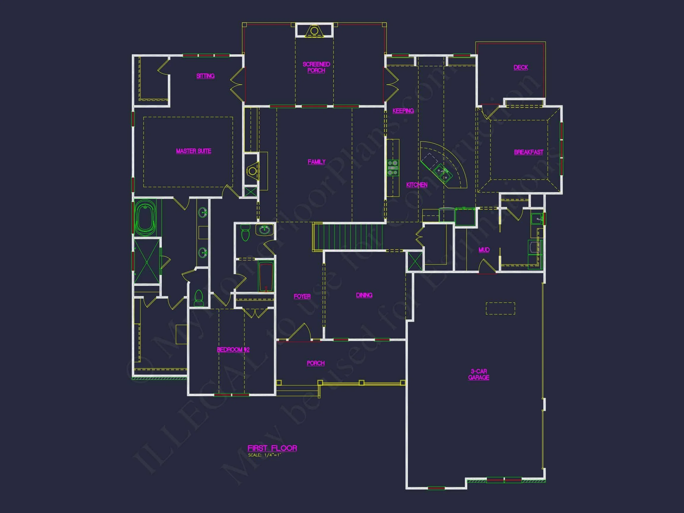 10-1564 HOUSE PLAN - Elegant House Plan with Basement and CAD Designs for Builders 7 Elegant house Plan with Basement and CAD Designs for Builders