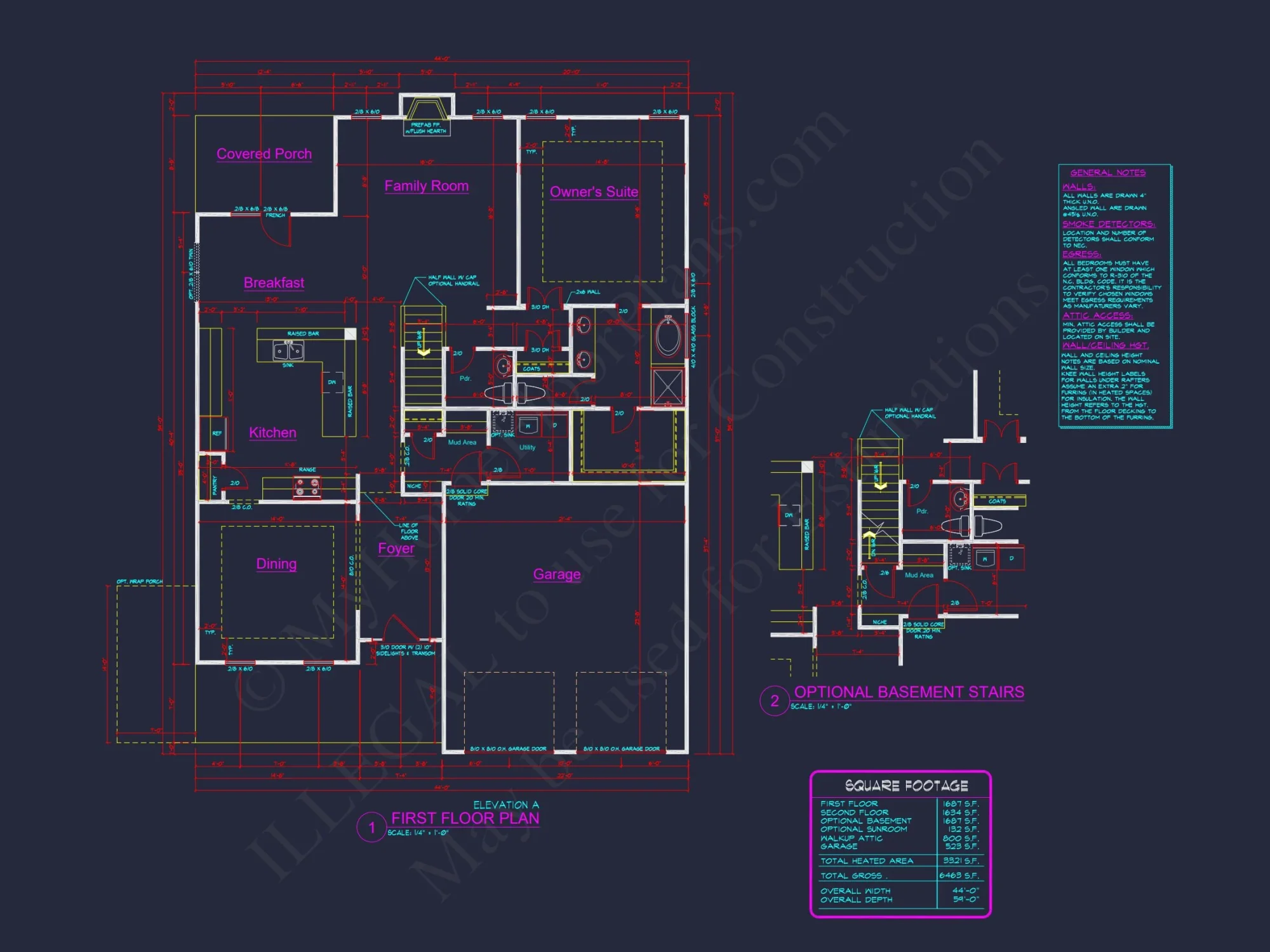 house Plan Blueprint: Large Architecture Designs w/ CAD