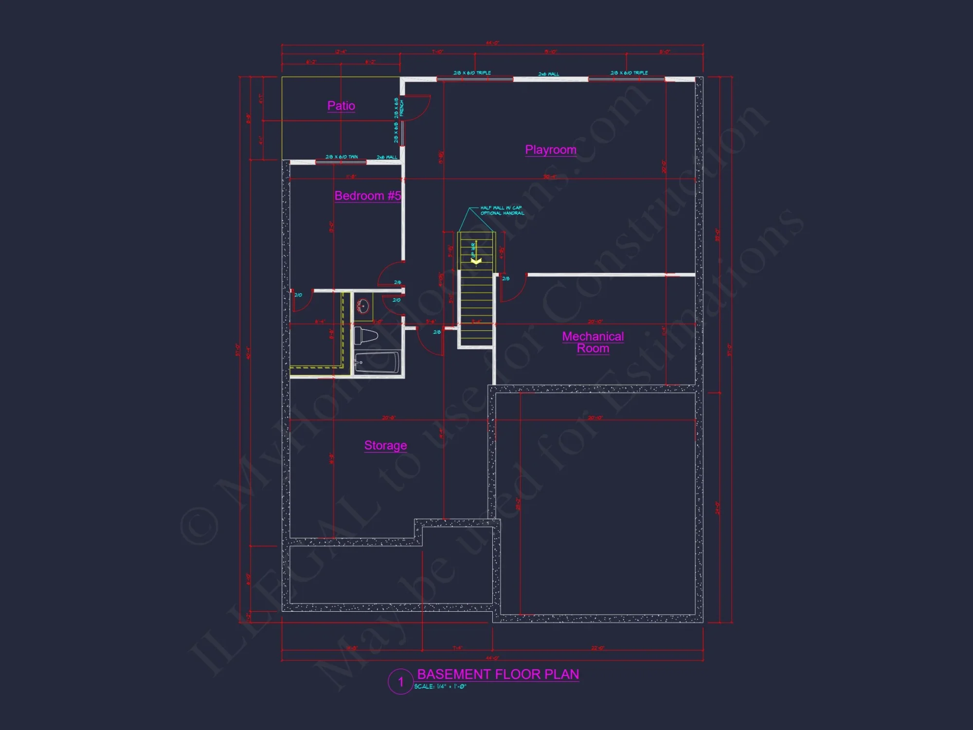 house Plan Blueprint: Large Architecture Designs w/ CAD
