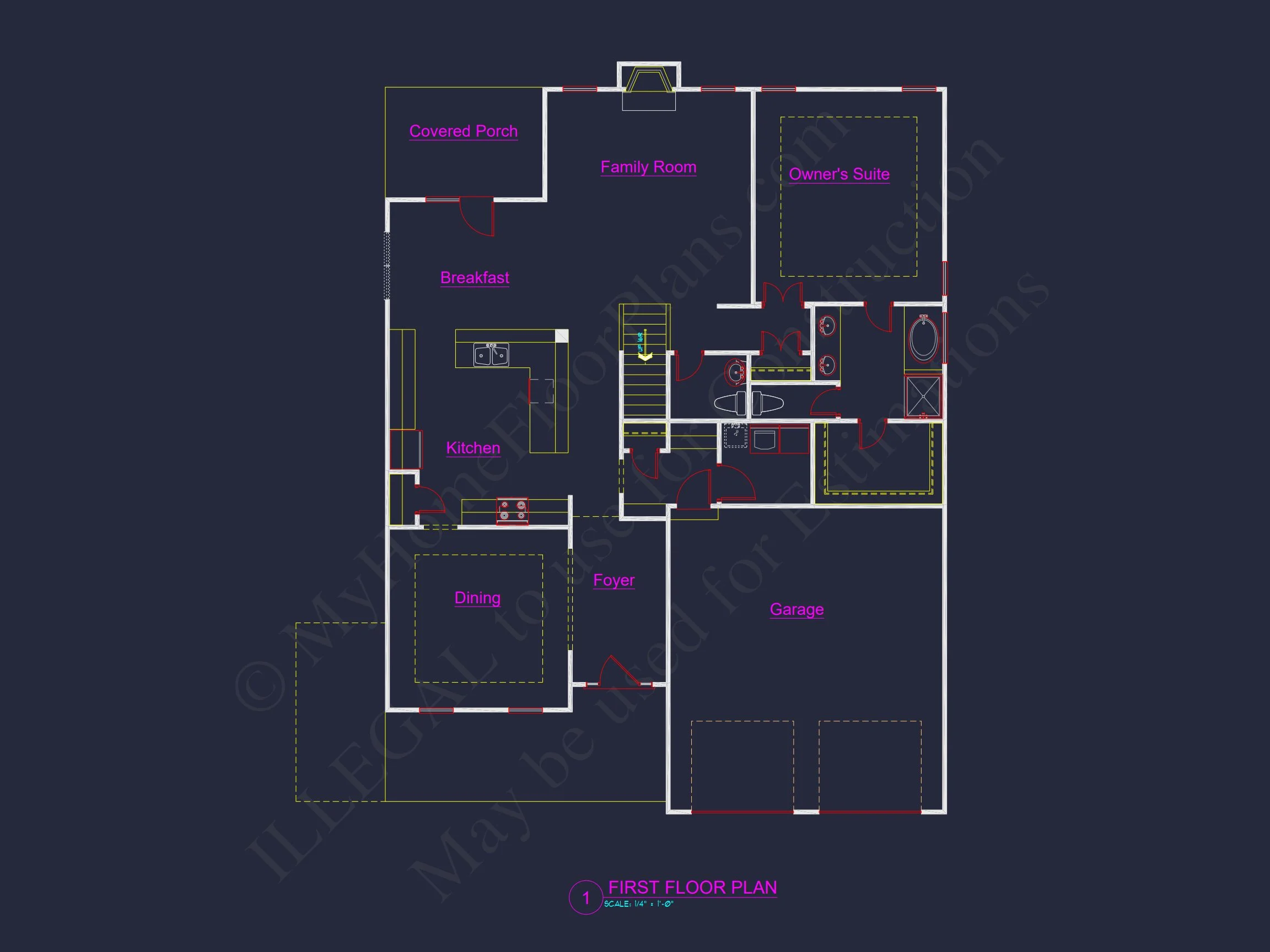 10-1561B HOUSE PLAN - House Plan Blueprint: Large Architecture Designs w/ CAD 15 house Plan Blueprint: Large Architecture Designs w/ CAD