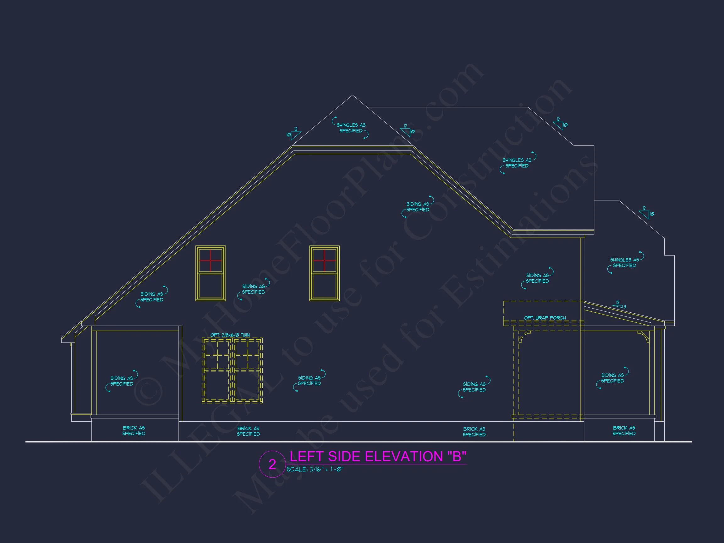10-1561B HOUSE PLAN - House Plan Blueprint: Large Architecture Designs w/ CAD 8 house Plan Blueprint: Large Architecture Designs w/ CAD