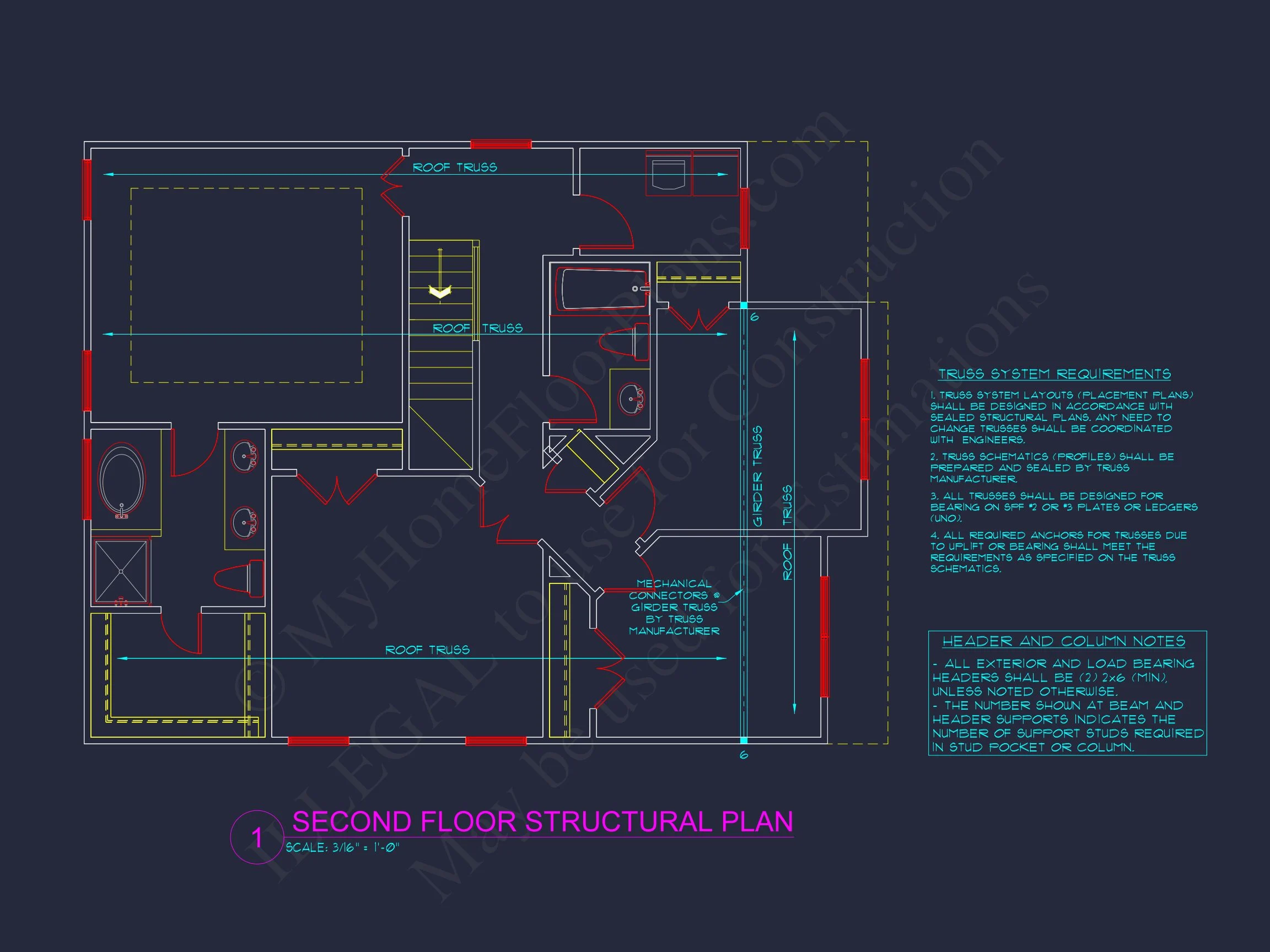 10-1559 HOUSE PLAN - Modern Suburban House Plan with Spacious Floor Design 12 Modern Suburban house Plan with Spacious Floor Design