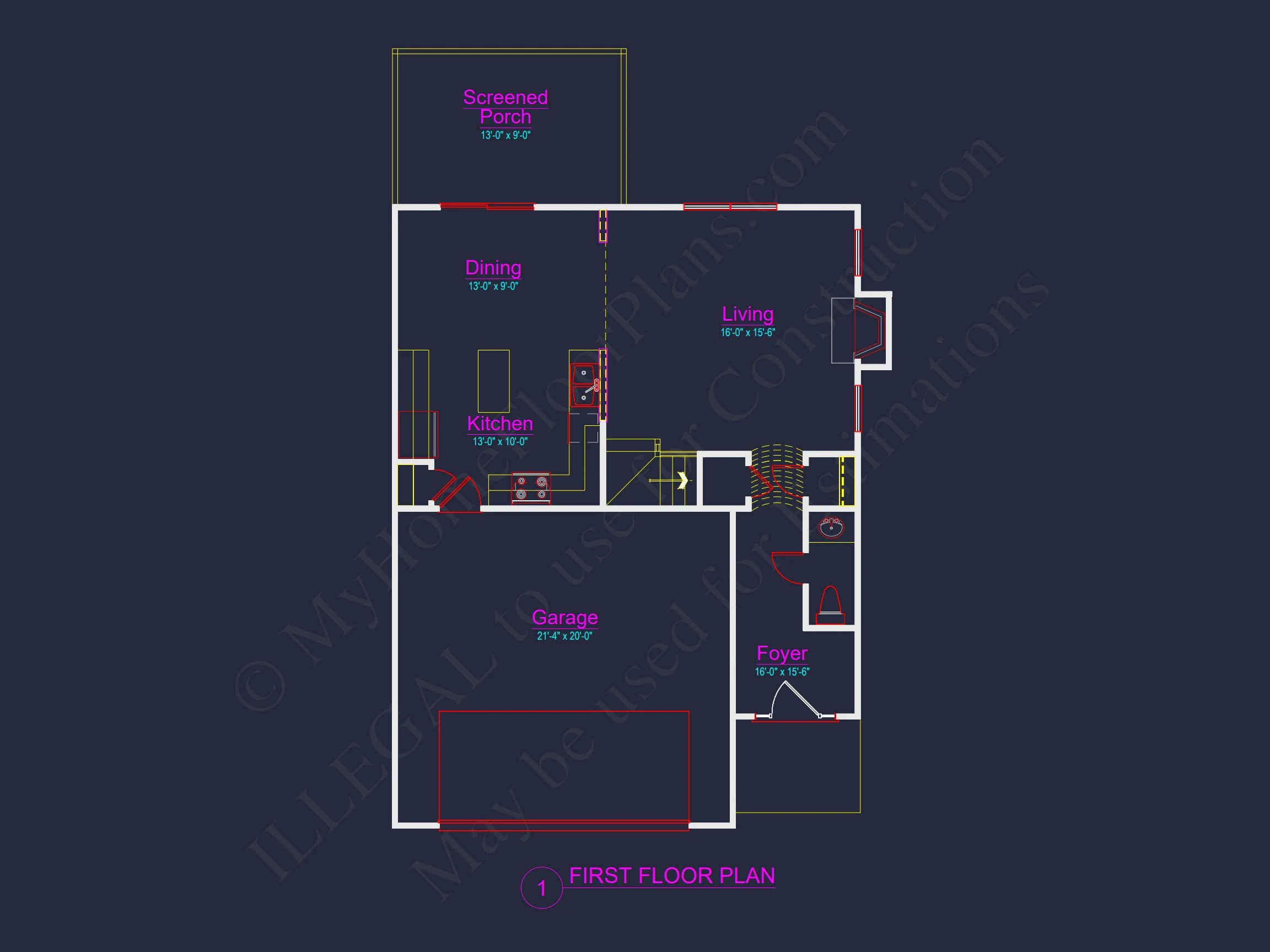 10-1559 HOUSE PLAN - Modern Suburban House Plan with Spacious Floor Design 7 Modern Suburban house Plan with Spacious Floor Design