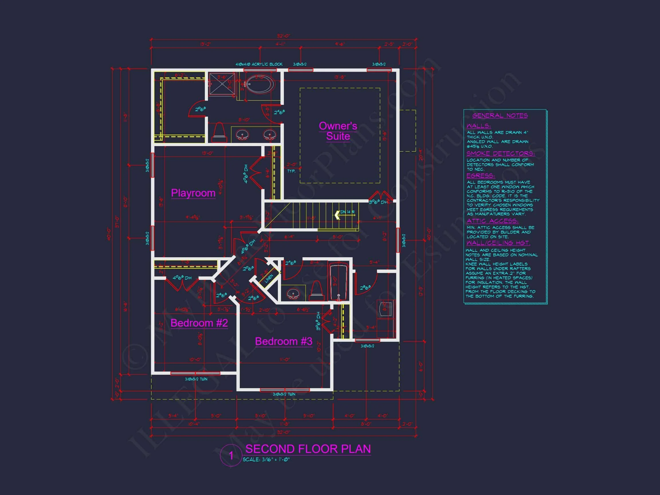 10-1559 HOUSE PLAN - Modern Suburban House Plan with Spacious Floor Design 6 Modern Suburban house Plan with Spacious Floor Design