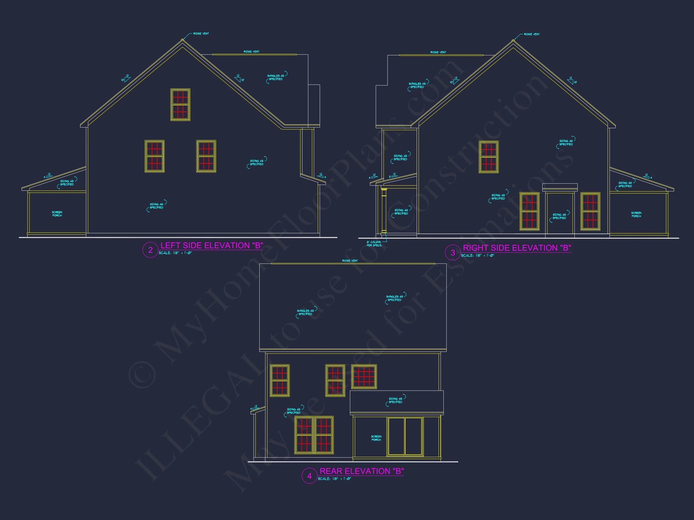 10-1559 HOUSE PLAN - Modern Suburban House Plan with Spacious Floor Design 4 Modern Suburban house Plan with Spacious Floor Design
