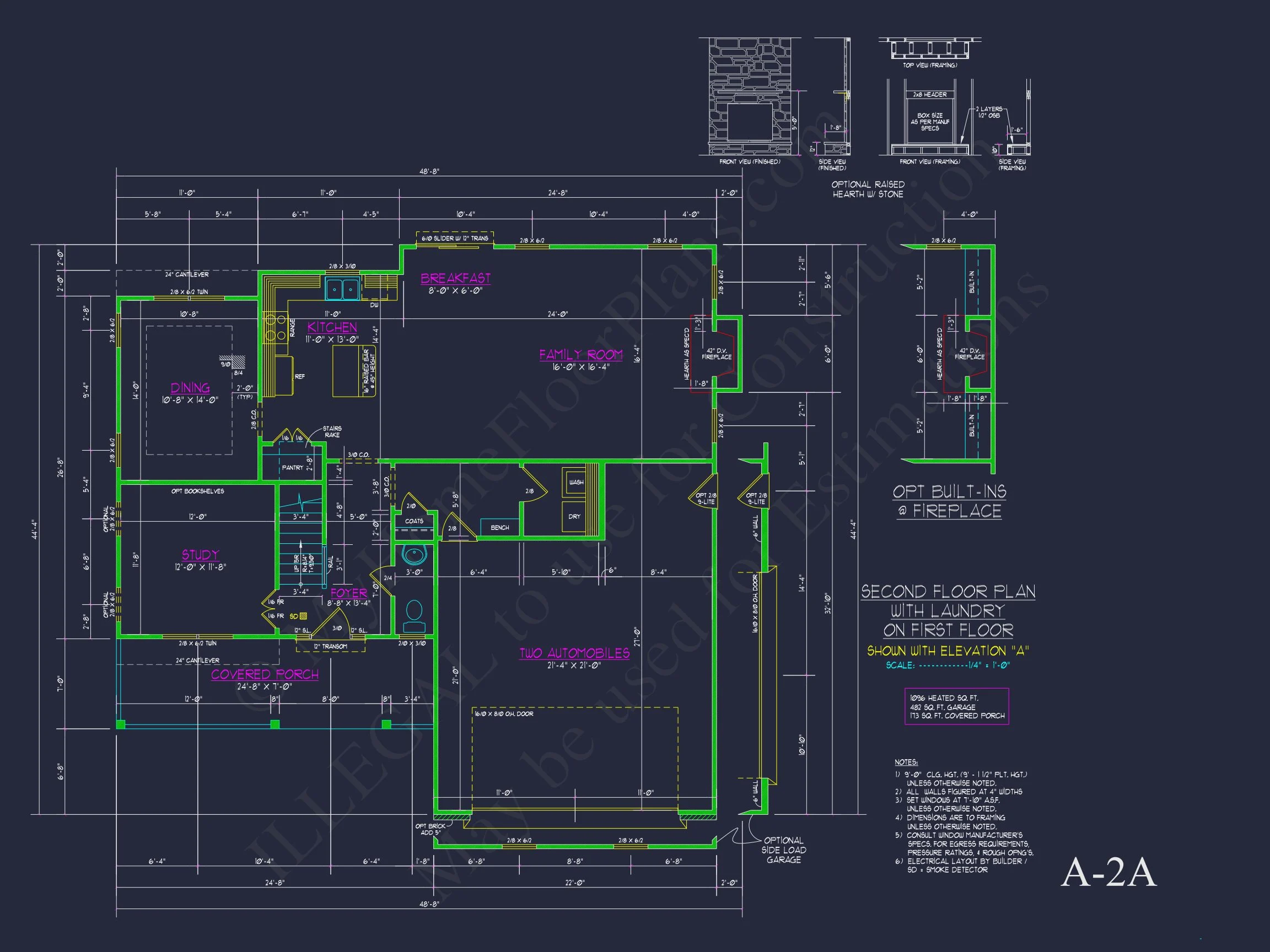 10-1546B HOUSE PLAN - Modern Craftsman House Plan with Spacious Floor Design and CAD Blueprint 41 Modern Craftsman house Plan with Spacious Floor Design and CAD Blueprint