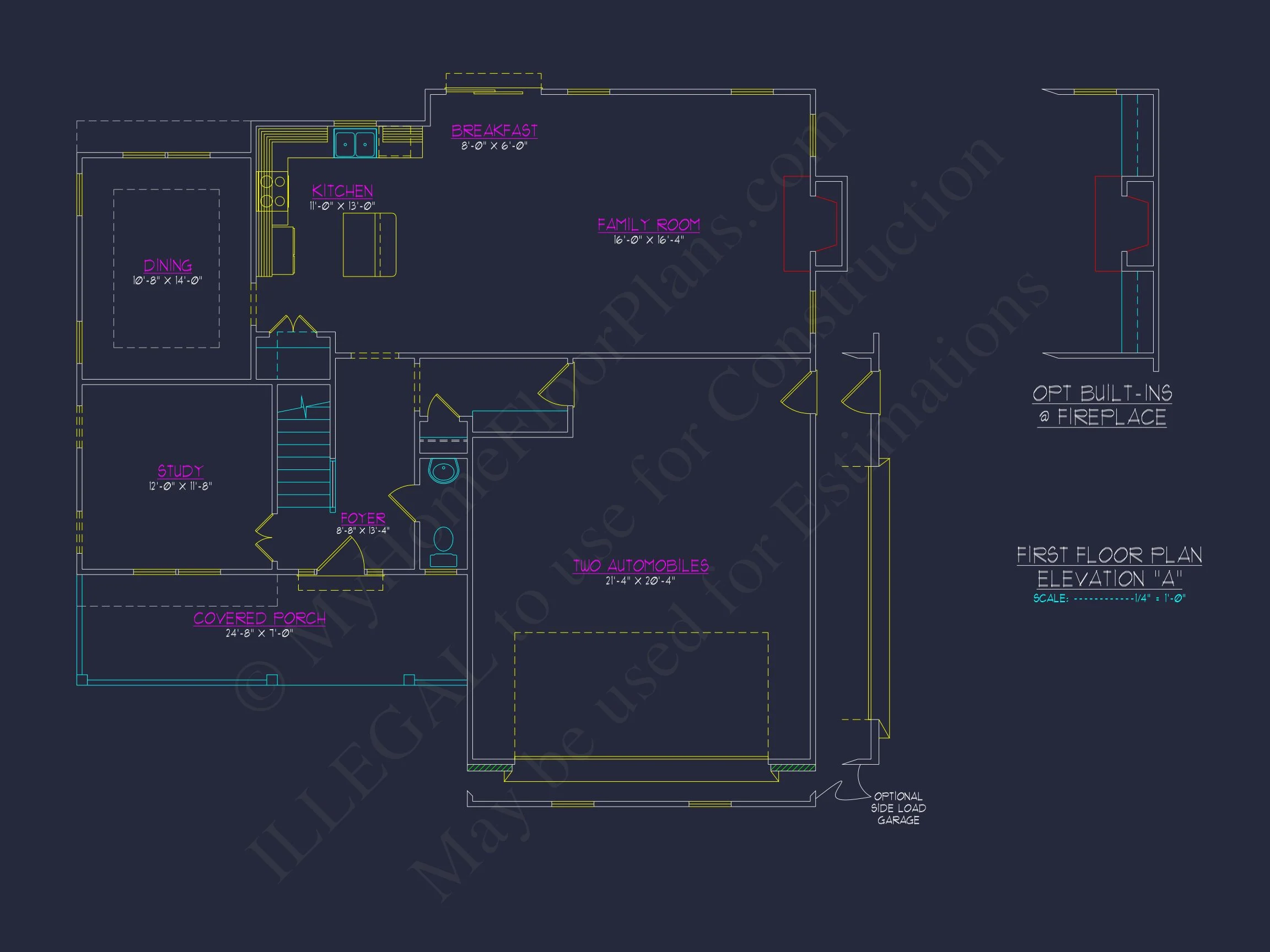 10-1546B HOUSE PLAN - Modern Craftsman House Plan with Spacious Floor Design and CAD Blueprint 34 Modern Craftsman house Plan with Spacious Floor Design and CAD Blueprint