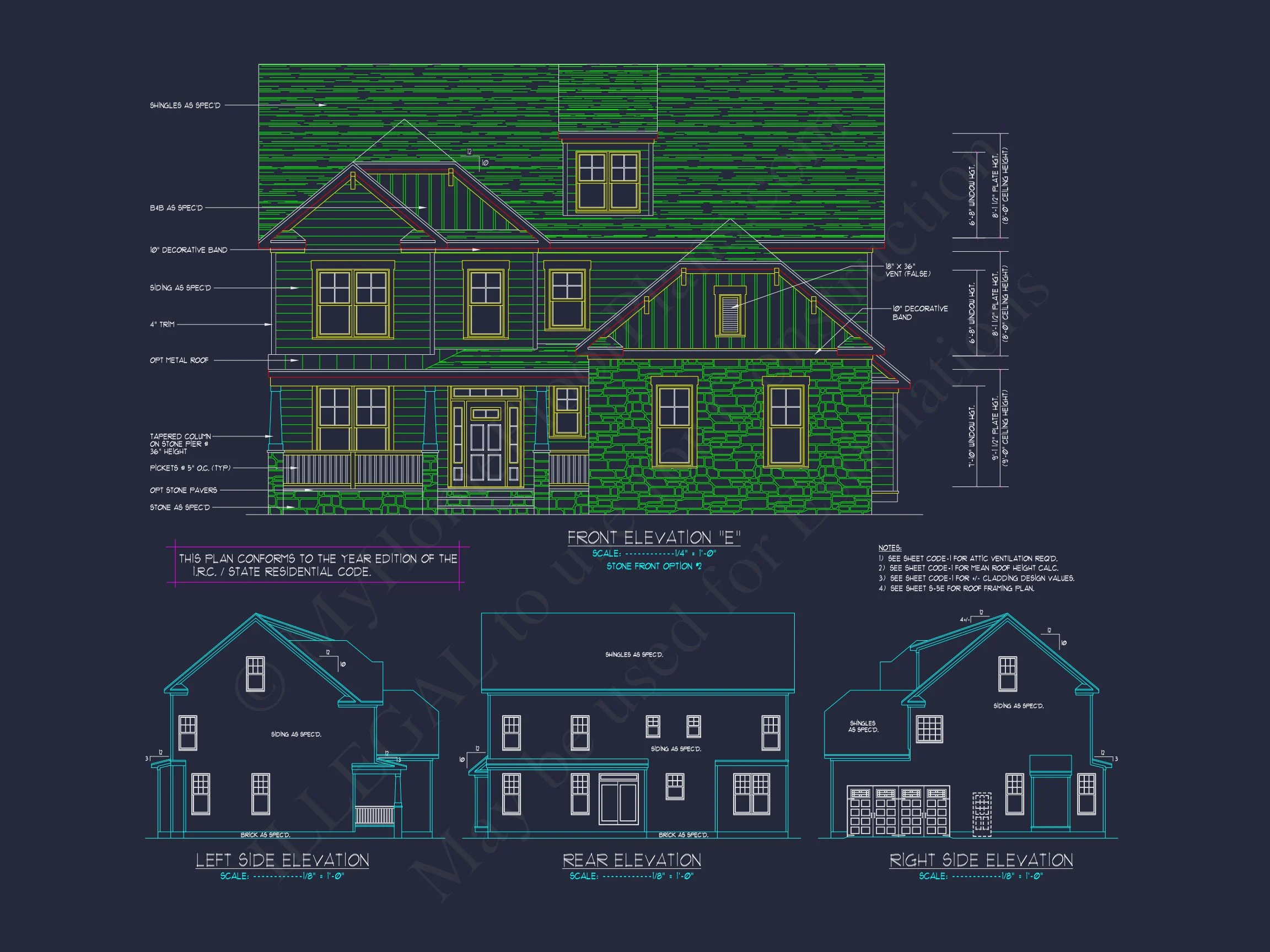 10-1546B HOUSE PLAN - Modern Craftsman House Plan with Spacious Floor Design and CAD Blueprint 33 Modern Craftsman house Plan with Spacious Floor Design and CAD Blueprint