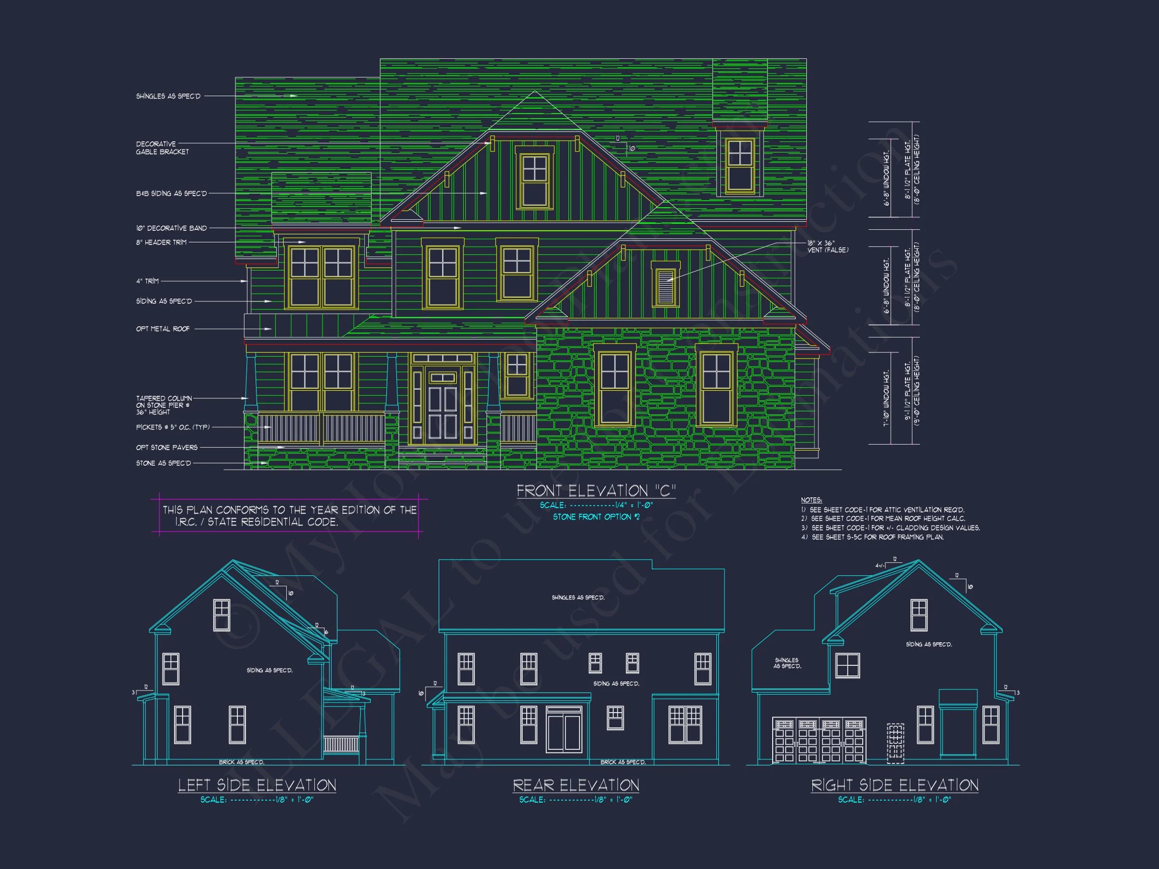 10-1546B HOUSE PLAN - Modern Craftsman House Plan with Spacious Floor Design and CAD Blueprint 31 Modern Craftsman house Plan with Spacious Floor Design and CAD Blueprint