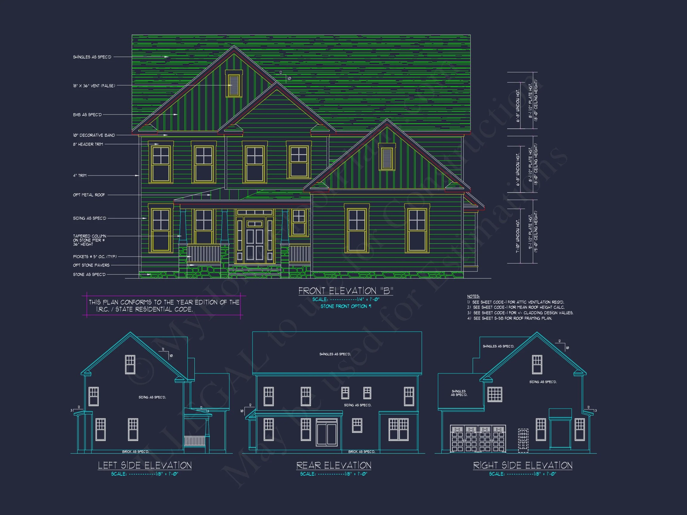 10-1546B HOUSE PLAN - Modern Craftsman House Plan with Spacious Floor Design and CAD Blueprint 25 Modern Craftsman house Plan with Spacious Floor Design and CAD Blueprint