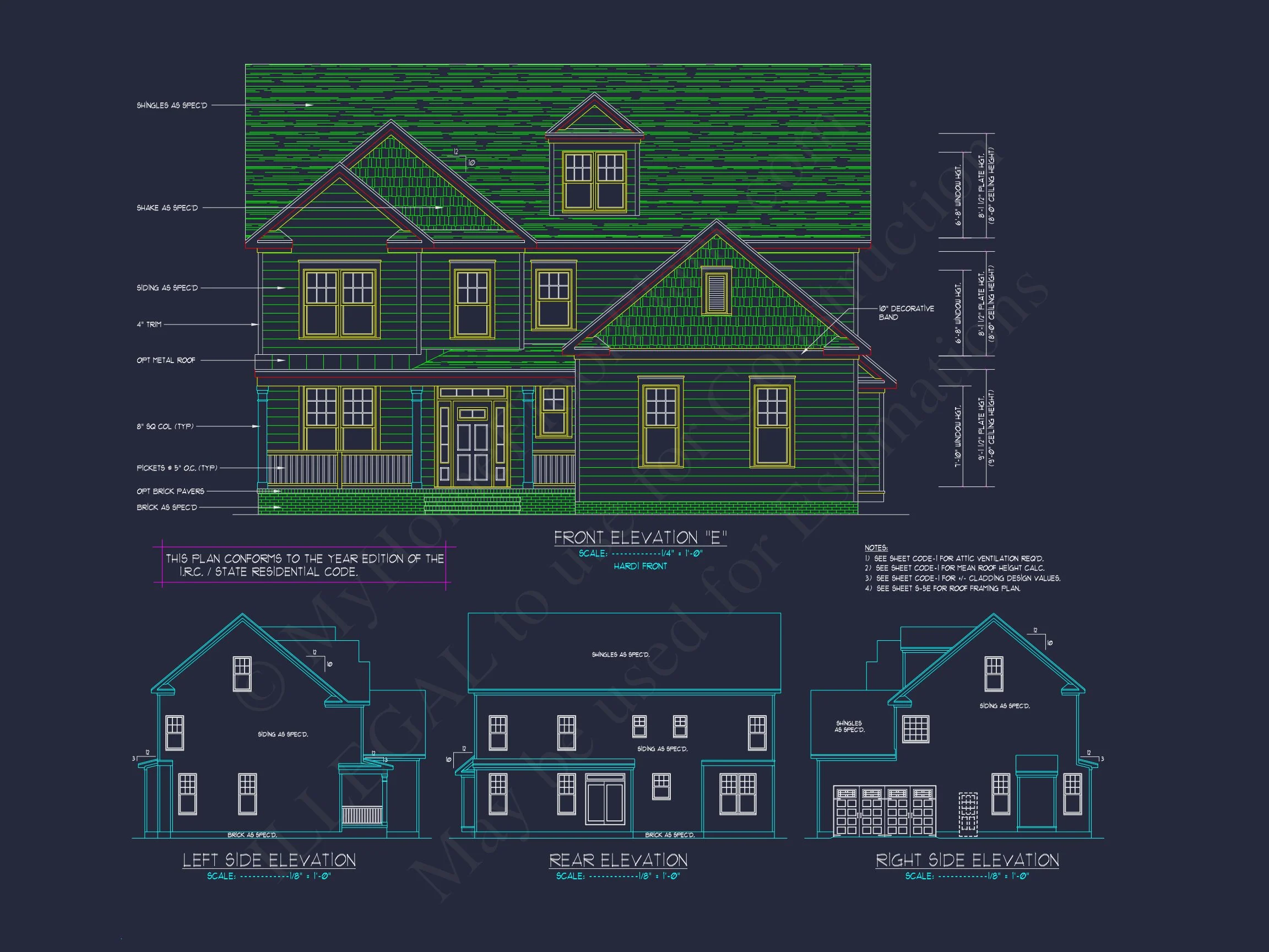10-1546B HOUSE PLAN - Modern Craftsman House Plan with Spacious Floor Design and CAD Blueprint 23 Modern Craftsman house Plan with Spacious Floor Design and CAD Blueprint