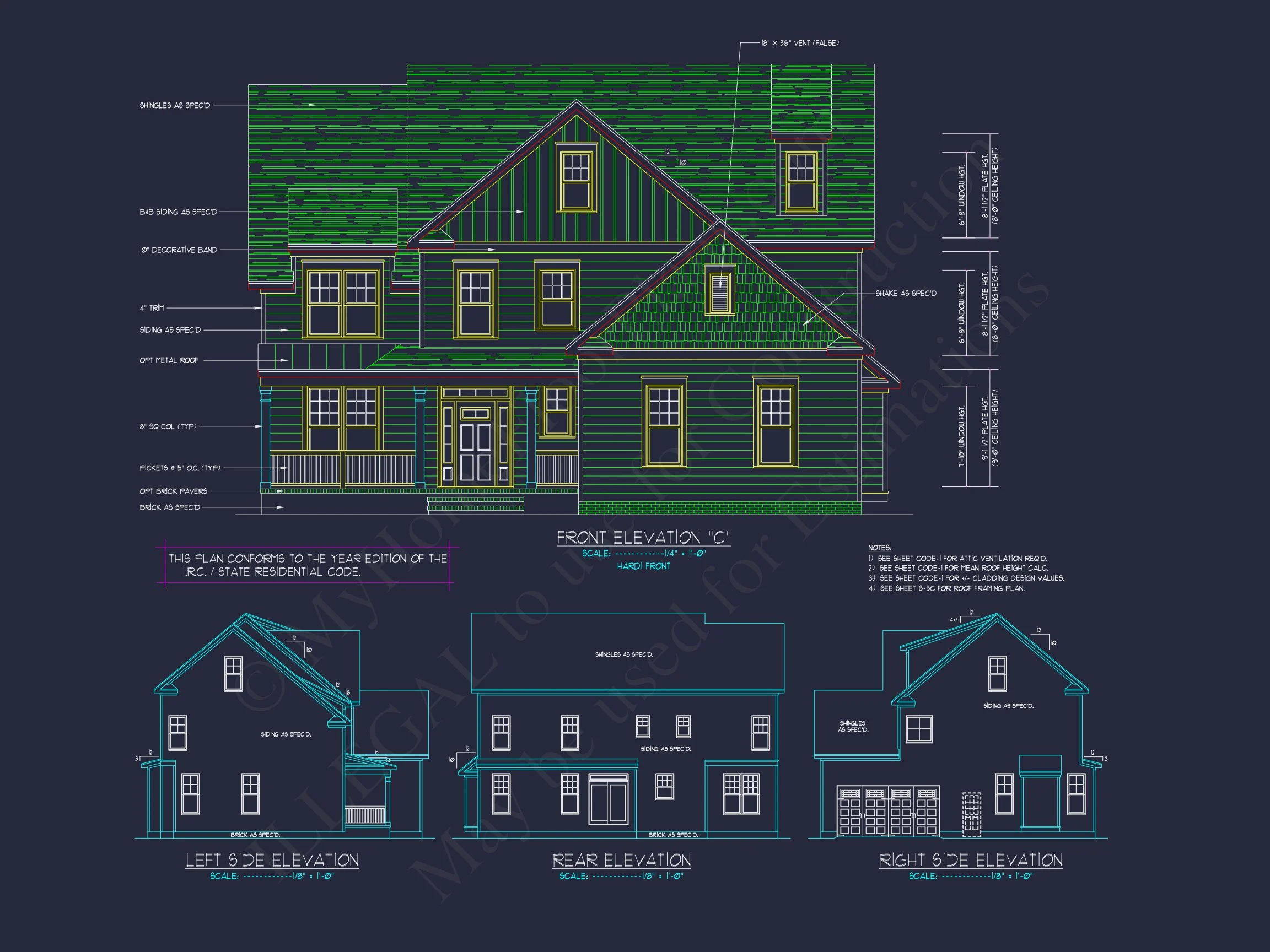 10-1546B HOUSE PLAN - Modern Craftsman House Plan with Spacious Floor Design and CAD Blueprint 21 Modern Craftsman house Plan with Spacious Floor Design and CAD Blueprint