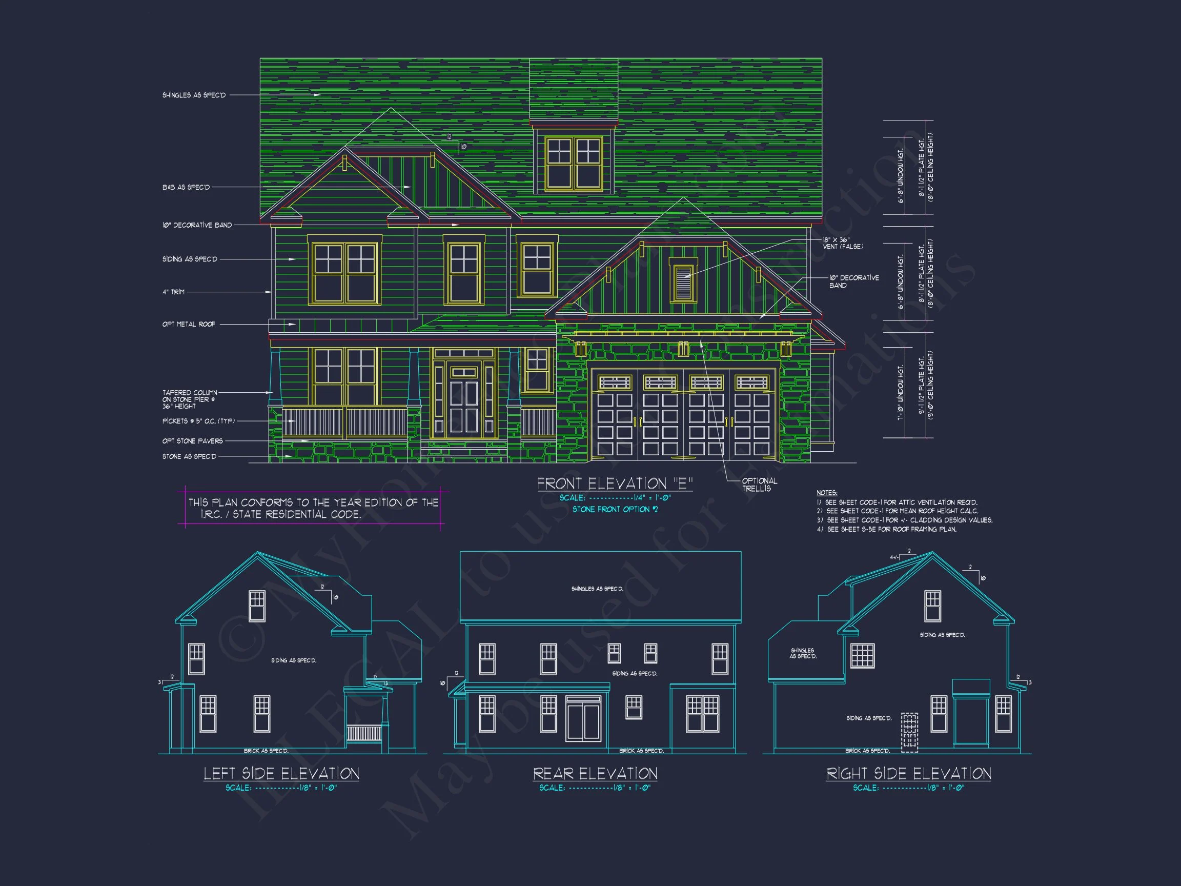 10-1546B HOUSE PLAN - Modern Craftsman House Plan with Spacious Floor Design and CAD Blueprint 18 Modern Craftsman house Plan with Spacious Floor Design and CAD Blueprint