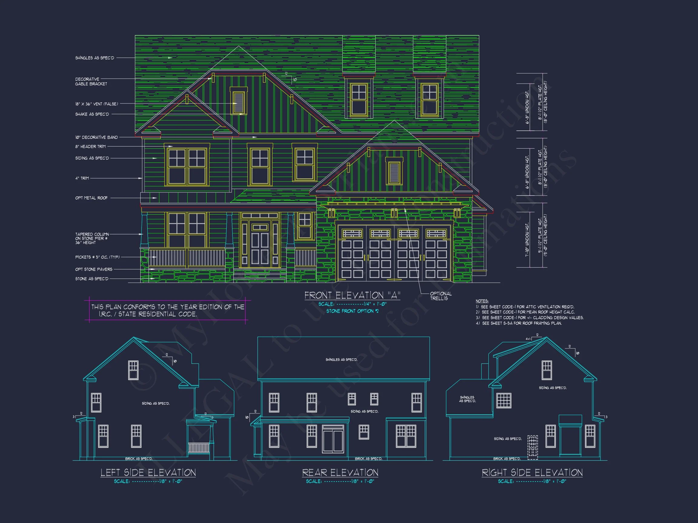 10-1546B HOUSE PLAN - Modern Craftsman House Plan with Spacious Floor Design and CAD Blueprint 14 Modern Craftsman house Plan with Spacious Floor Design and CAD Blueprint