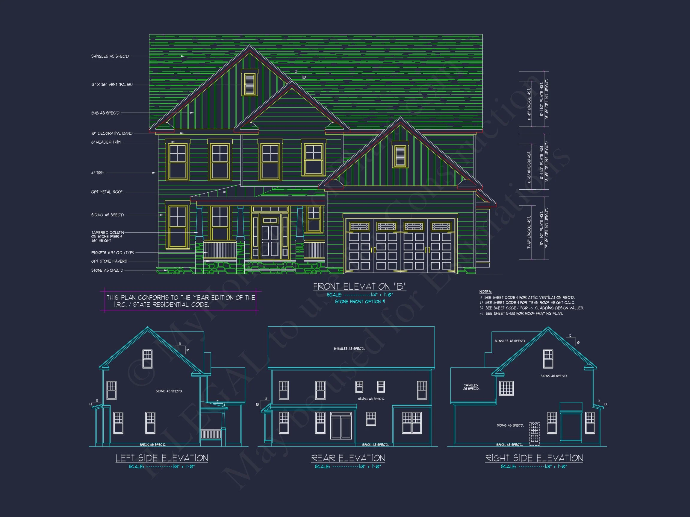 10-1546B HOUSE PLAN - Modern Craftsman House Plan with Spacious Floor Design and CAD Blueprint 10 Modern Craftsman house Plan with Spacious Floor Design and CAD Blueprint