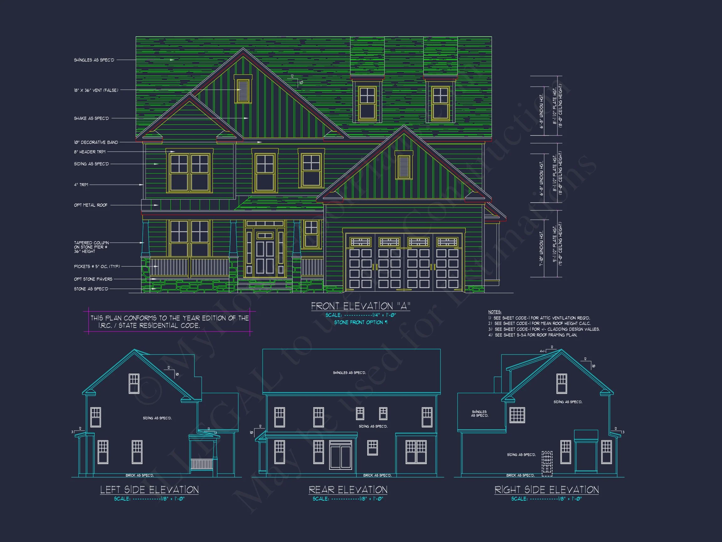 10-1546B HOUSE PLAN - Modern Craftsman House Plan with Spacious Floor Design and CAD Blueprint 9 Modern Craftsman house Plan with Spacious Floor Design and CAD Blueprint