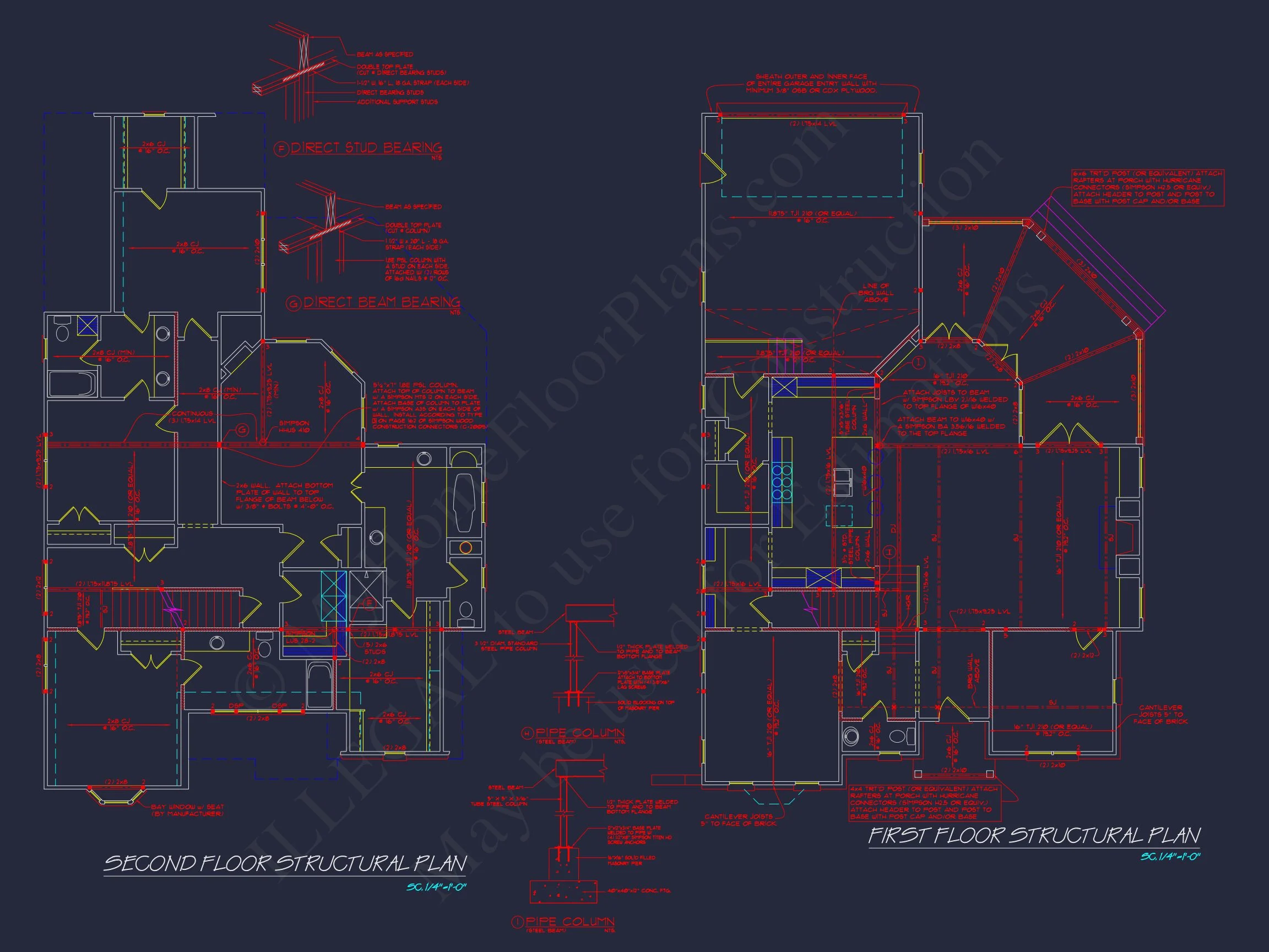 10-1517 HOUSE PLAN - Traditional 2-Story House Plan & Blueprint Designs (2547 Sq Ft) 12 Traditional 2-Story house Plan & Blueprint Designs (2547 Sq Ft)
