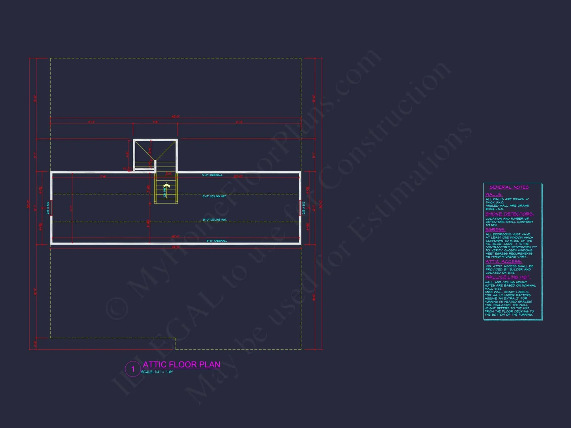 Modern house Plan with 4 Bedrooms, CAD Designs & Blueprint