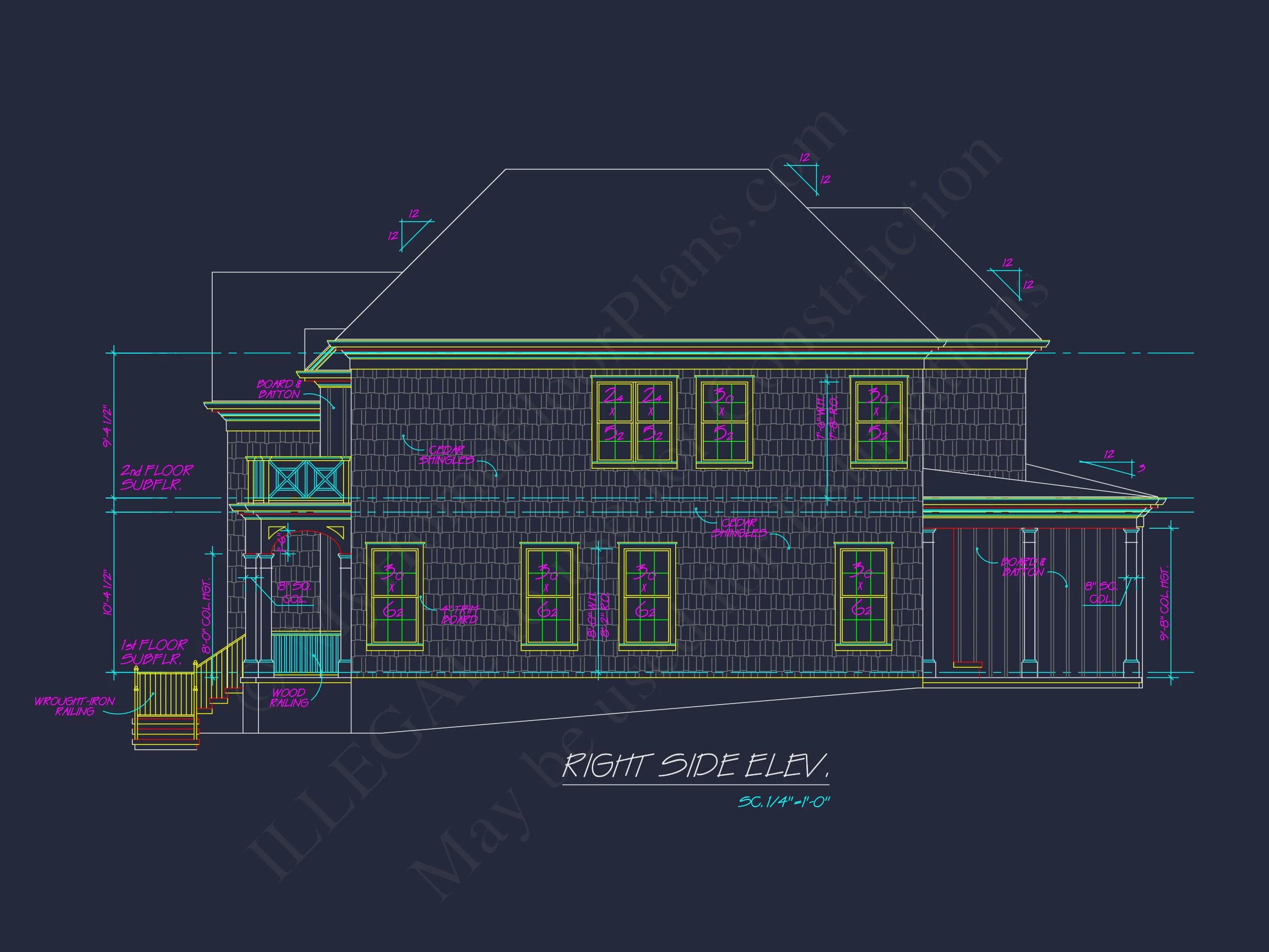 10-1469 HOUSE PLAN - Traditional 2-Story House Plan with 4 Bedrooms & 3 Baths (Blueprint) 11 Traditional 2-Story house Plan with 4 Bedrooms & 3 Baths (Blueprint)
