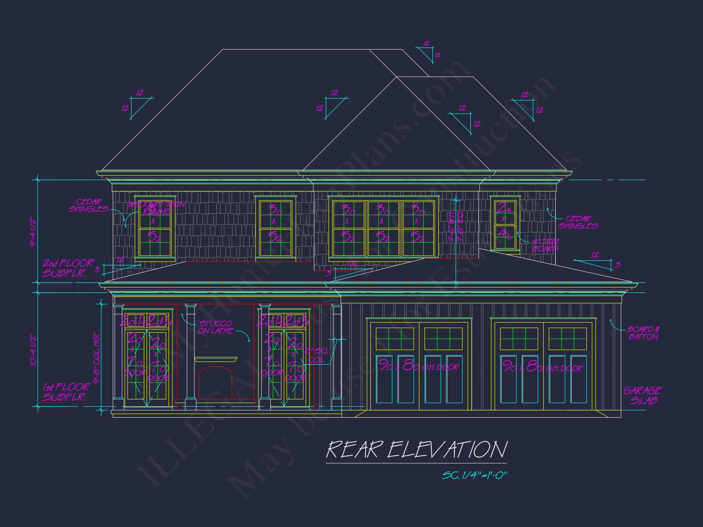 10-1469 HOUSE PLAN - Traditional 2-Story House Plan with 4 Bedrooms & 3 Baths (Blueprint) 10 Traditional 2-Story house Plan with 4 Bedrooms & 3 Baths (Blueprint)