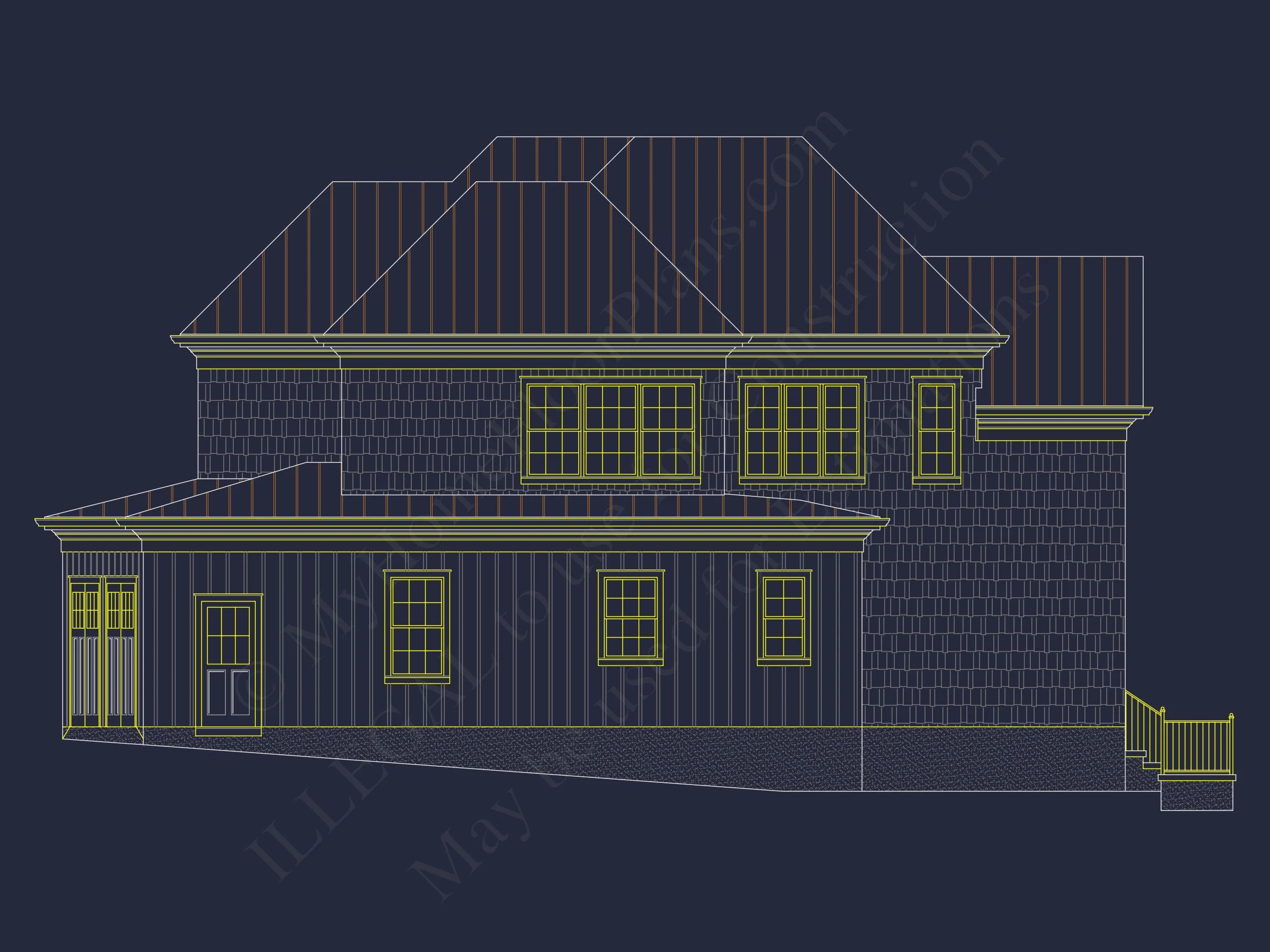 10-1469 HOUSE PLAN - Traditional 2-Story House Plan with 4 Bedrooms & 3 Baths (Blueprint) 3 Traditional 2-Story house Plan with 4 Bedrooms & 3 Baths (Blueprint)