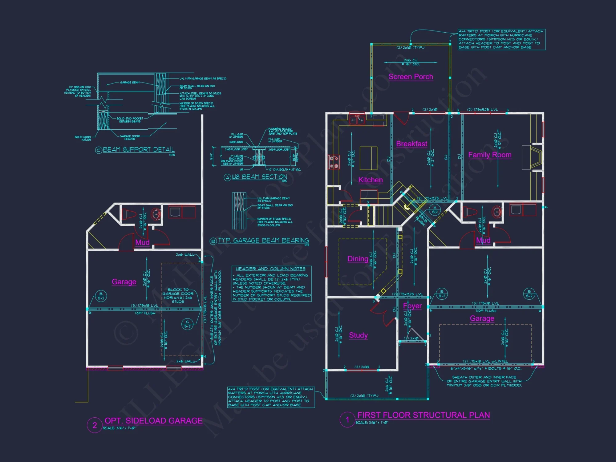 Modern Craftsman house Plan: Floor Plans, CAD & Designs