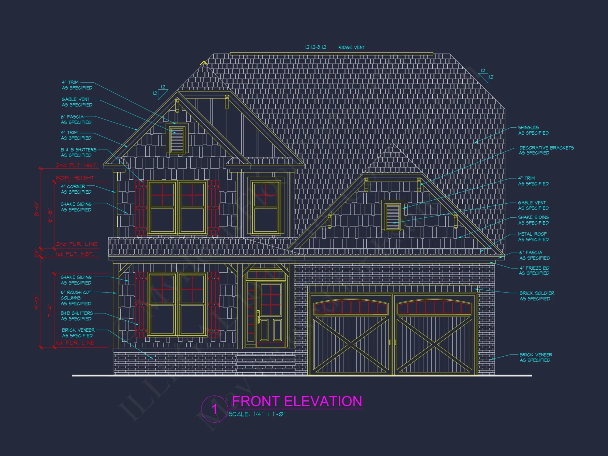 Modern Craftsman house Plan: Floor Plans, CAD & Designs