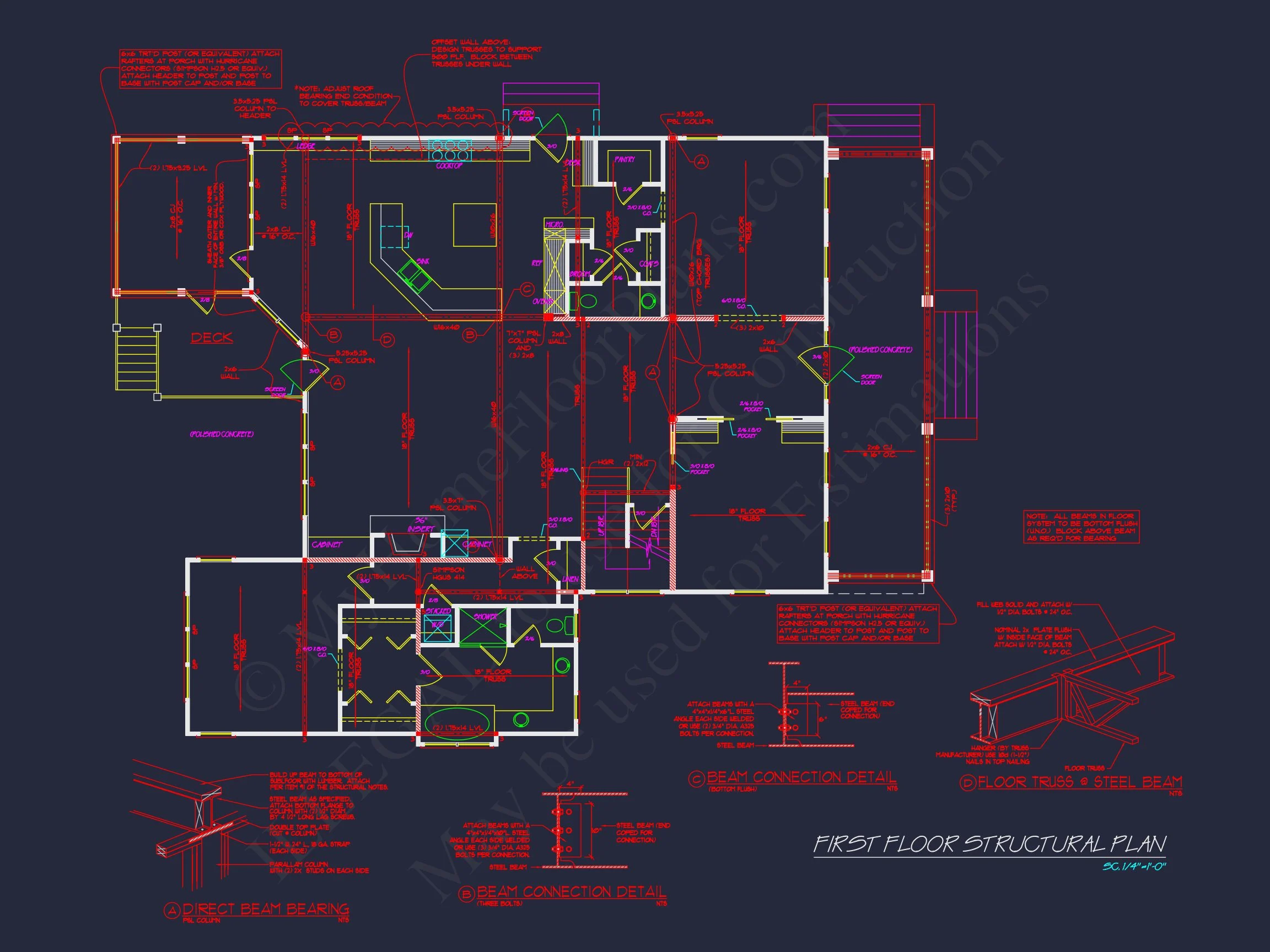10-1385 HOUSE PLAN - Colonial Revival (Georgian) Home Plan – 4 Beds, 6,341 Sq Ft 16 Traditional Farmhouse house Plan w/Basement & Garage - 6, 341 SqFt