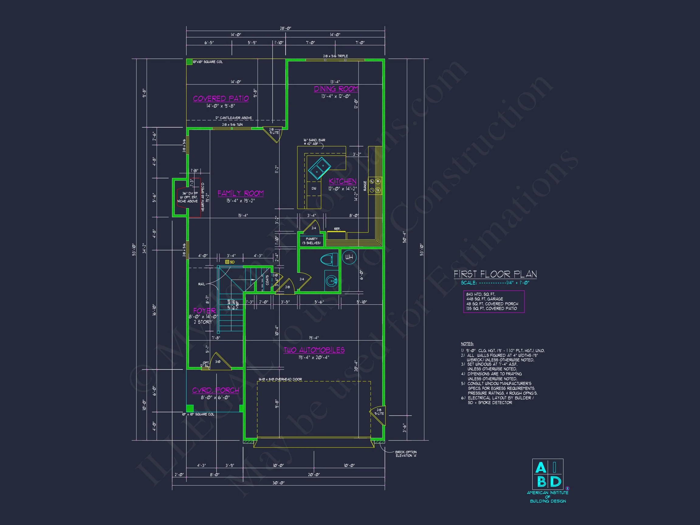 10-1354 HOUSE PLAN - Neo-Colonial 2-Story House Plan – 3 Bed, 1,861 Sq Ft with Craftsman Charm 6 Efficient house Plan CAD Blueprint for Traditional Designs