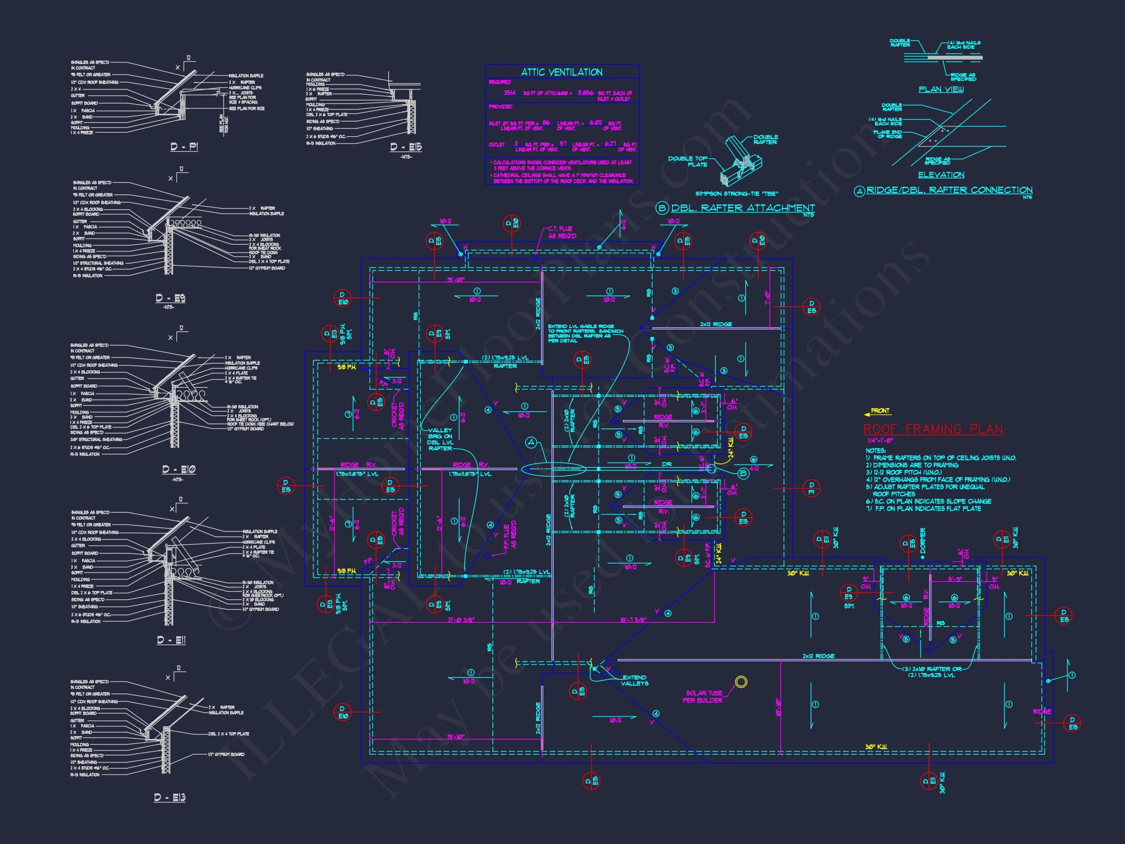 10-1343 HOUSE PLAN - Elegant House Plan with CAD Designs and Floor Blueprint 13 Elegant house Plan with CAD Designs and Floor Blueprint