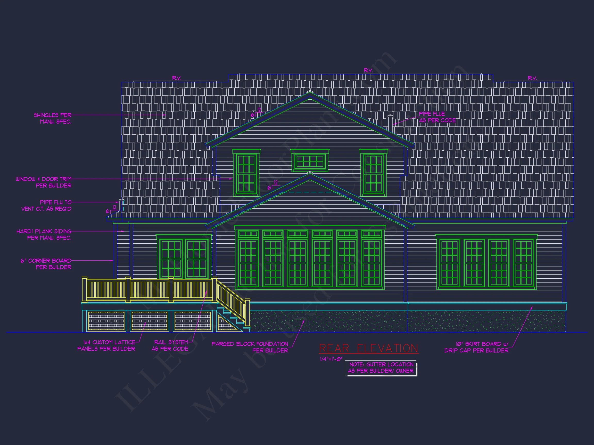 10-1343 HOUSE PLAN - Elegant House Plan with CAD Designs and Floor Blueprint 5 Elegant house Plan with CAD Designs and Floor Blueprint