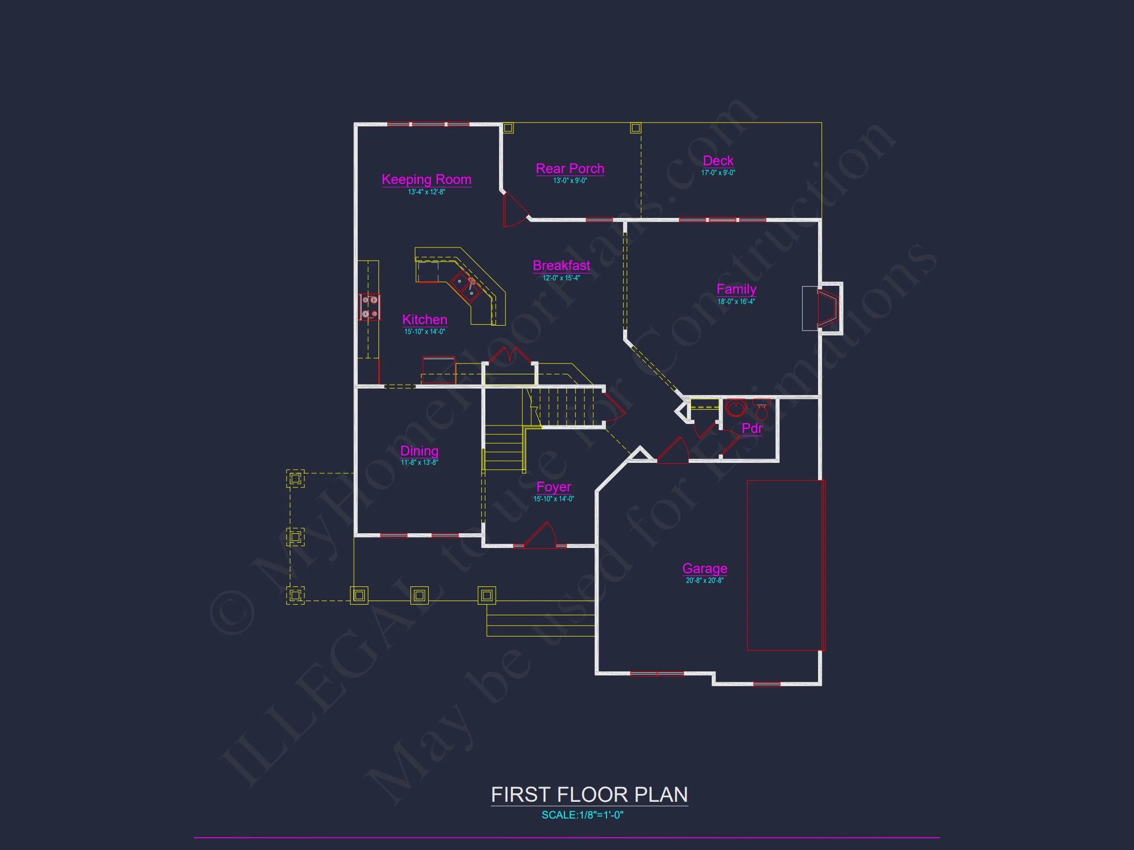 10-1276 HOUSE PLAN - European Craftsman House Plan – 3 Beds, 2,580 Sq Ft, Stone & Board-and-Batten Design 41 Spacious Craftsman house Plan with CAD Blueprints & Designs