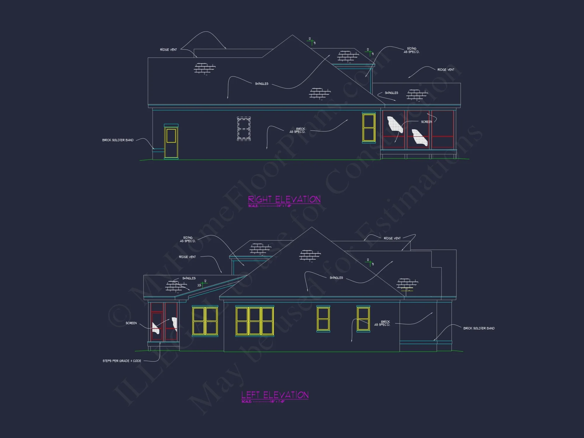 Spacious house Plan: CAD Blueprint with Elegant Designs
