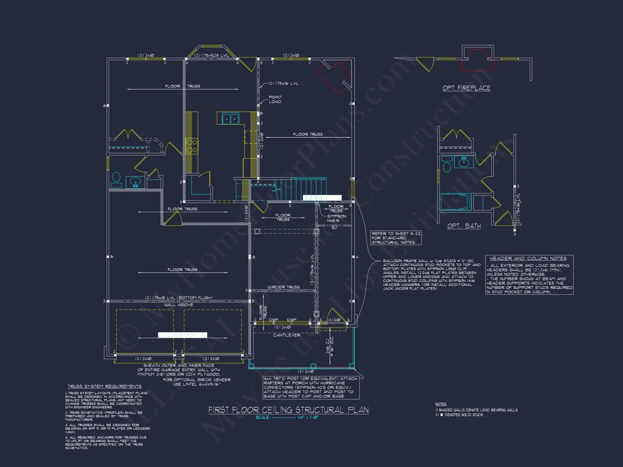 house Plan with 4 Beds, 2 Story, 2 Garage & Advanced Designs