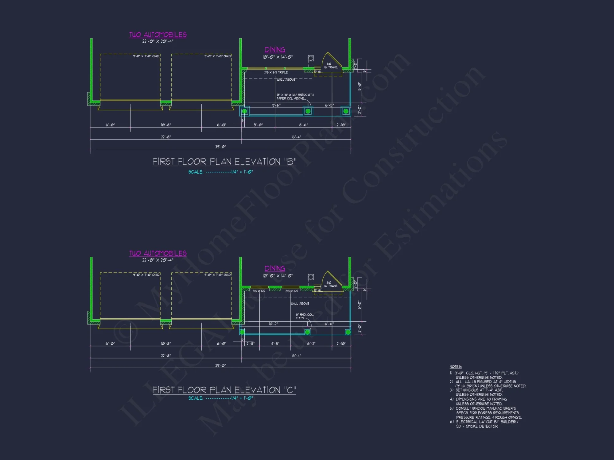 house Plan with 4 Beds, 2 Story, 2 Garage & Advanced Designs