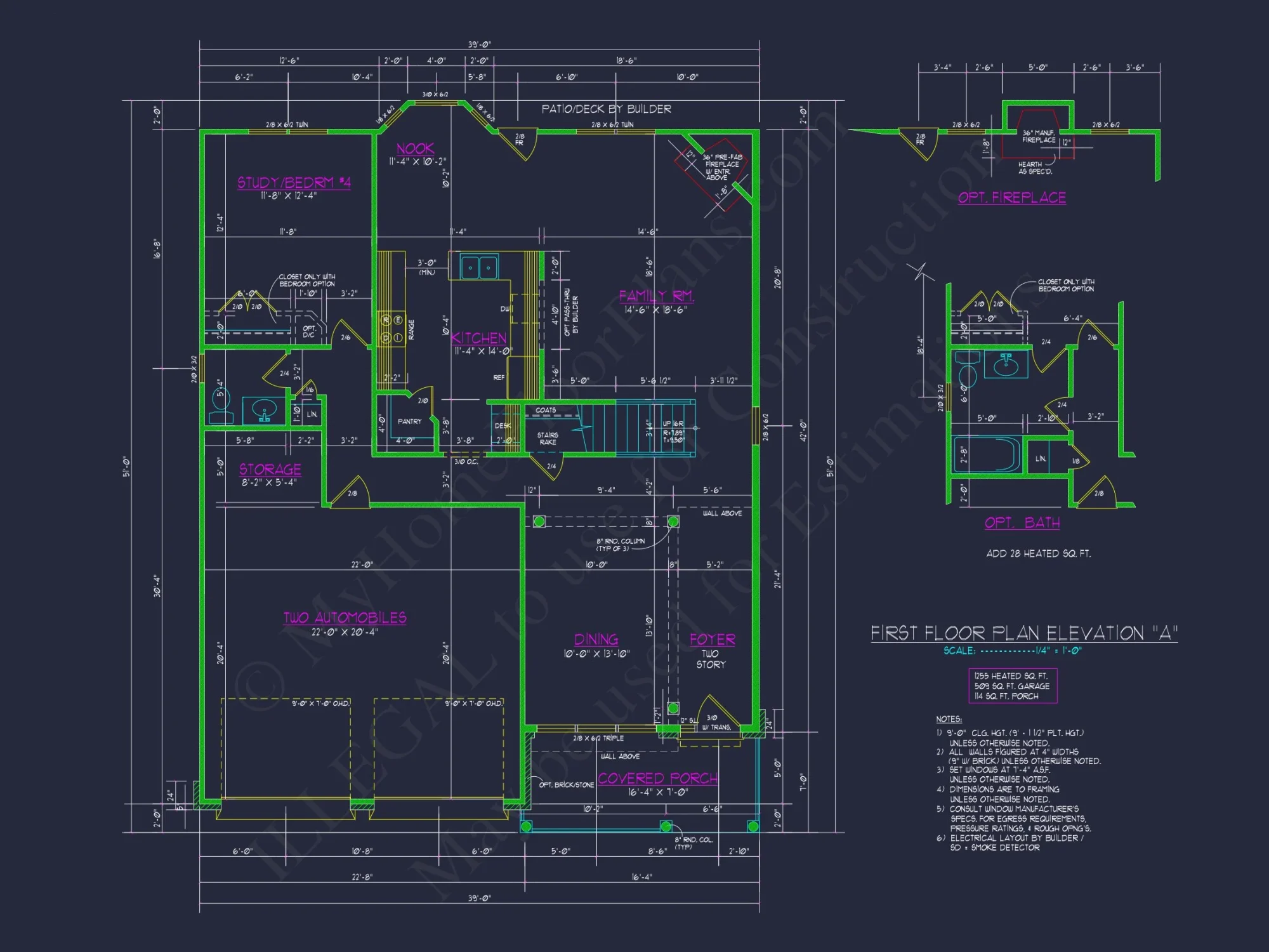 house Plan with 4 Beds, 2 Story, 2 Garage & Advanced Designs