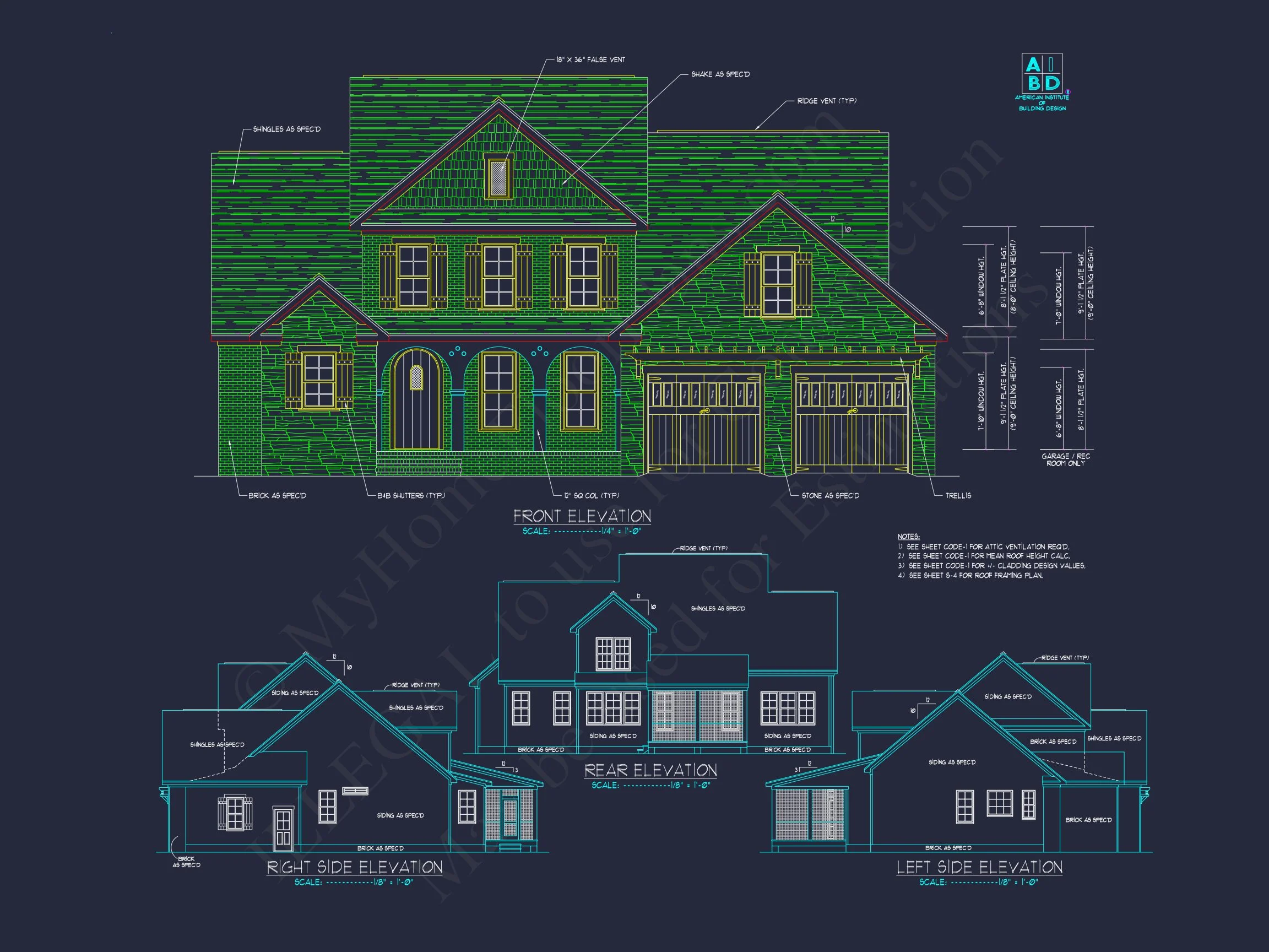 10-1234B HOUSE PLAN - Modern Craftsman House Plan with 4 Bedrooms and Open Designs 33 Modern Craftsman house Plan with 4 Bedrooms and Open Designs