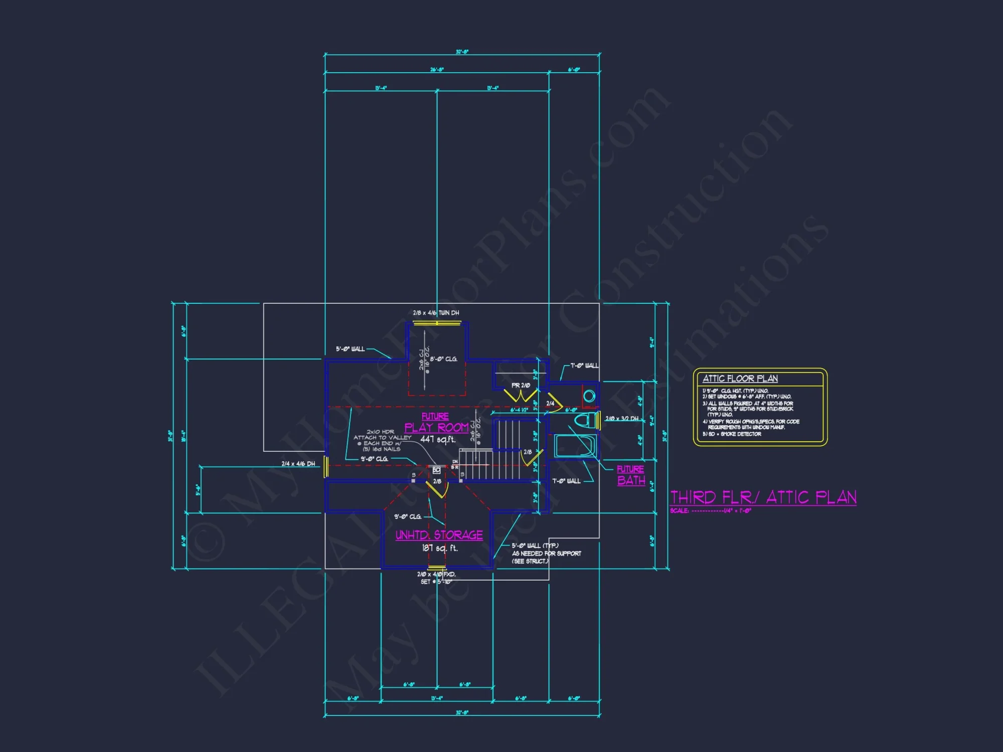Stylish house Plan with 2.5 Stories, Blueprint, and CAD Designs