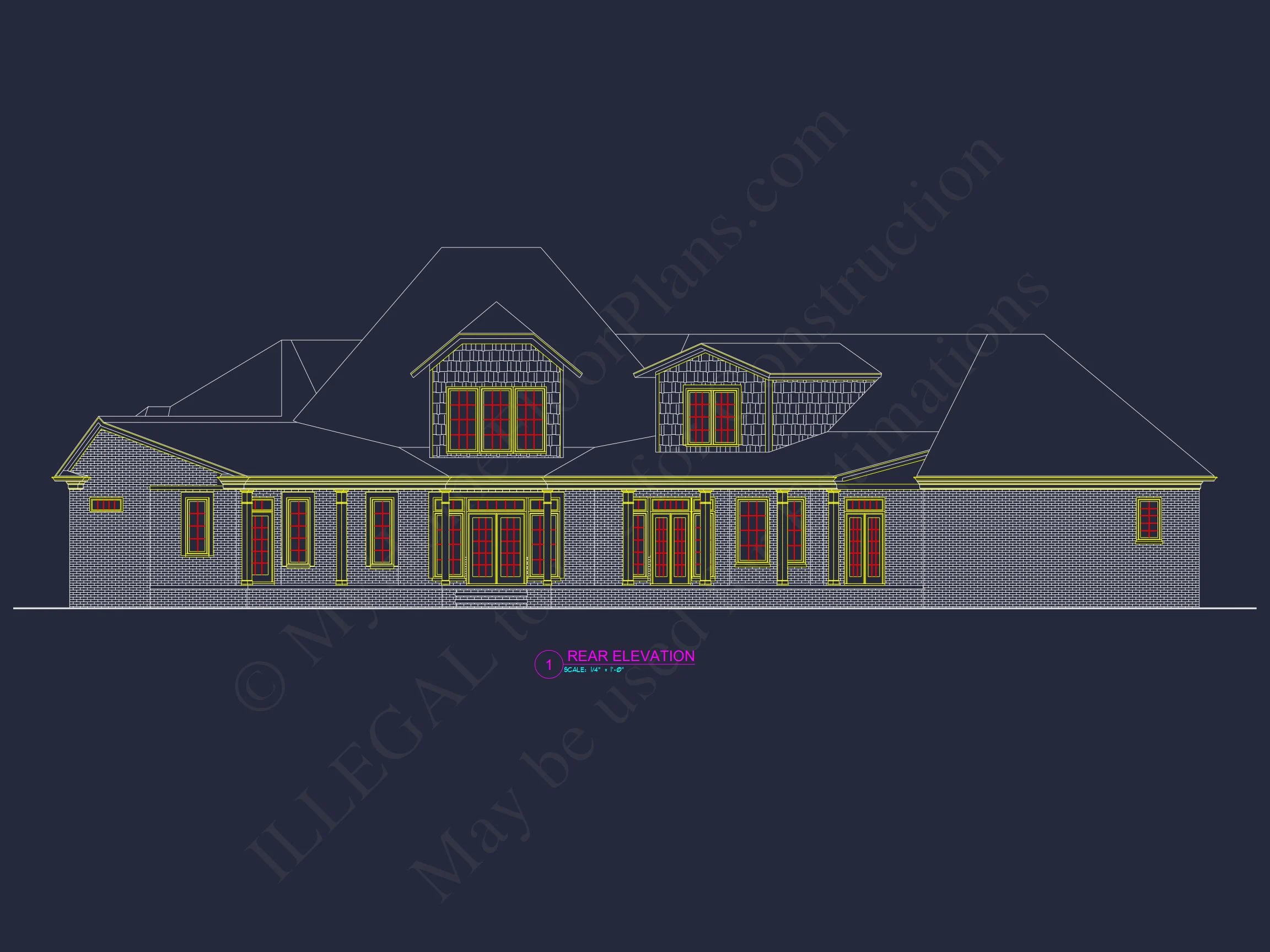 9-1684 HOUSE PLAN - French Country House Plan - 2 Story, 3 Bed, 3 Bath Blueprint Design 3 French Country house Plan - 2 Story, 3 Bed, 3 Bath Blueprint Design