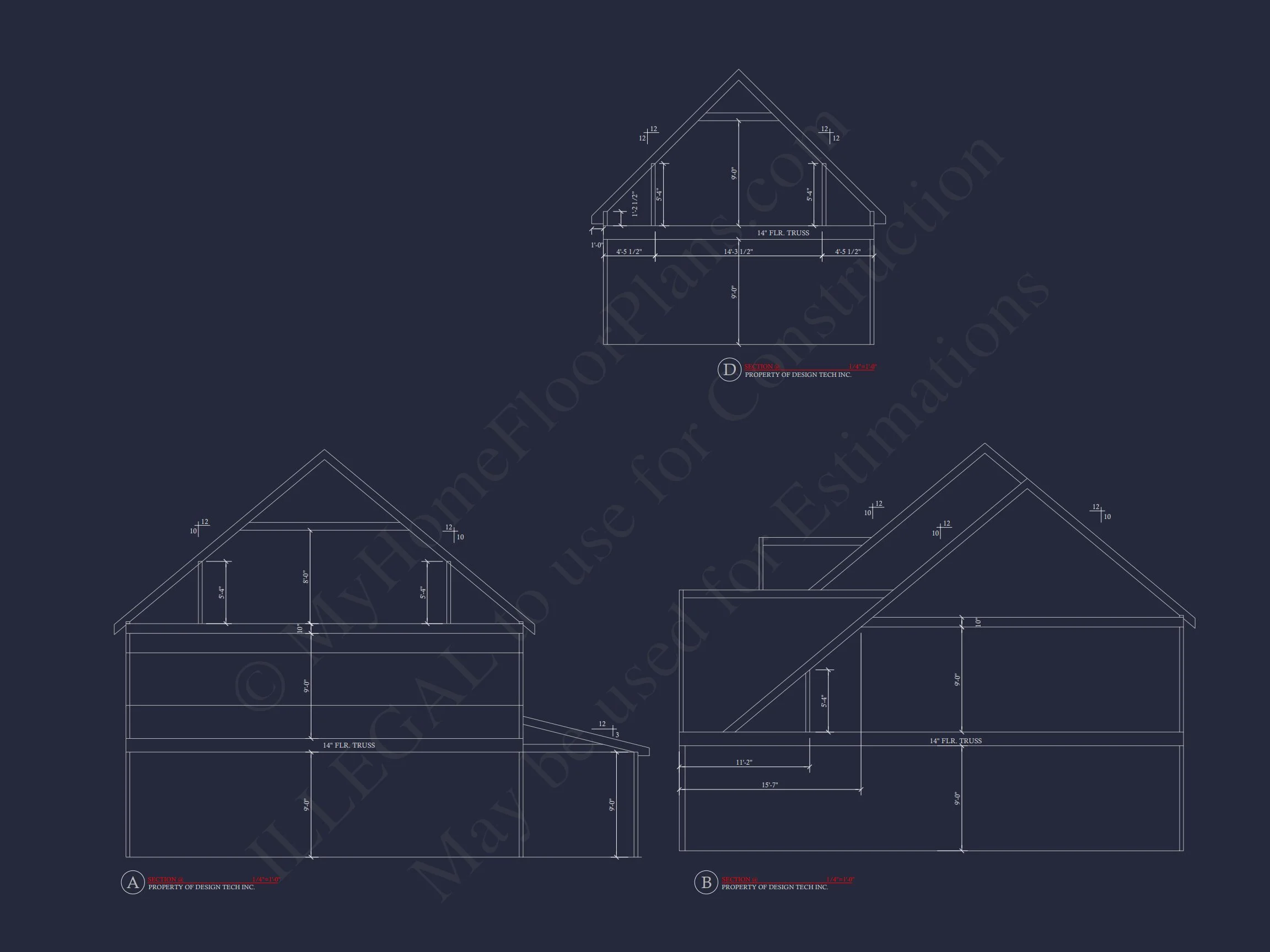 9-1672 HOUSE PLAN - Spacious House Floor Plan with 4 Bedrooms & CAD Designs 15 Spacious house Floor Plan with 4 Bedrooms & CAD Designs