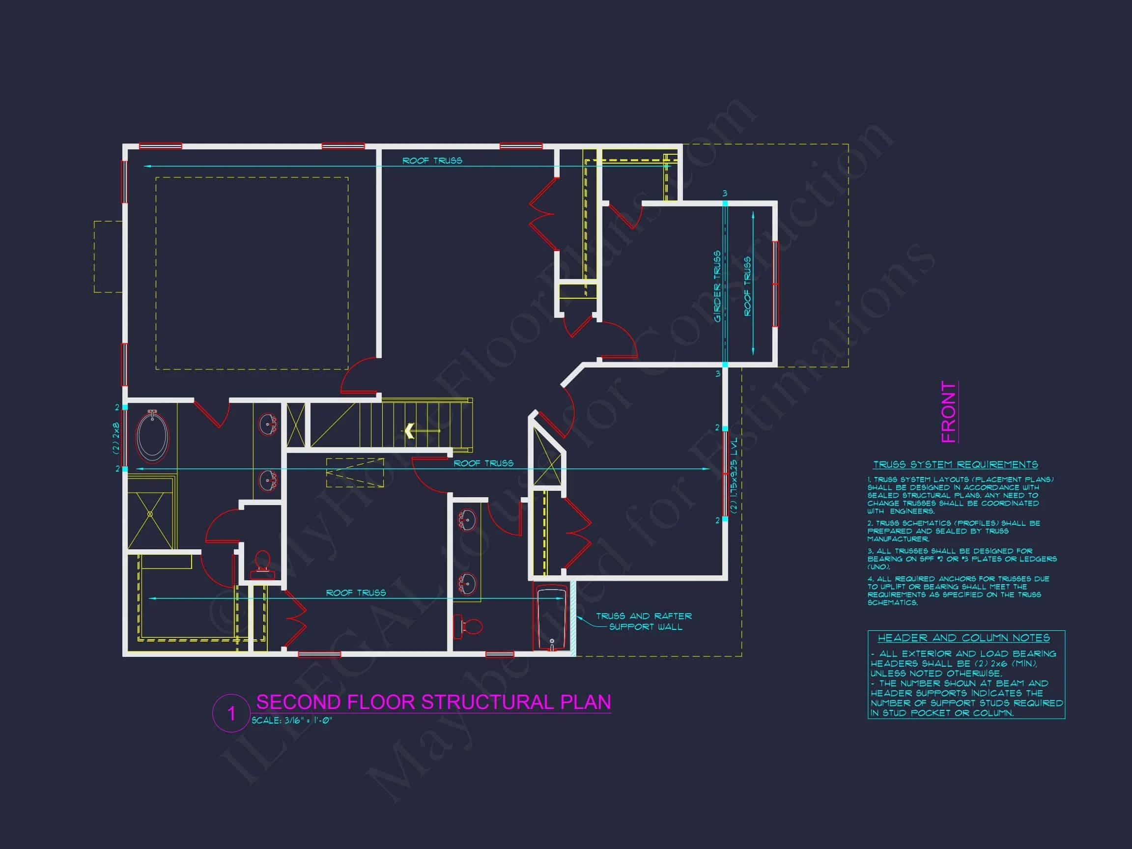 9-1650 HOUSE PLAN - Modern Craftsman House Plan with Detailed Floor Plans and CAD Designs 9 Modern Craftsman house Plan with Detailed Floor Plans and CAD Designs