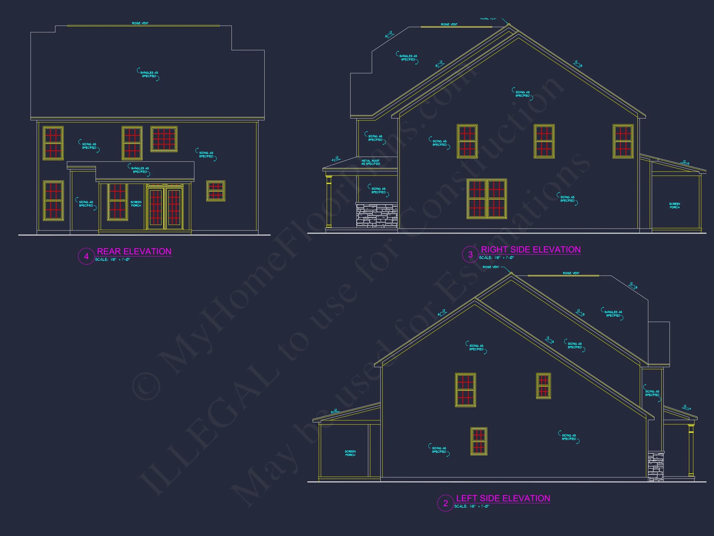 9-1650 HOUSE PLAN - Modern Craftsman House Plan with Detailed Floor Plans and CAD Designs 3 Modern Craftsman house Plan with Detailed Floor Plans and CAD Designs