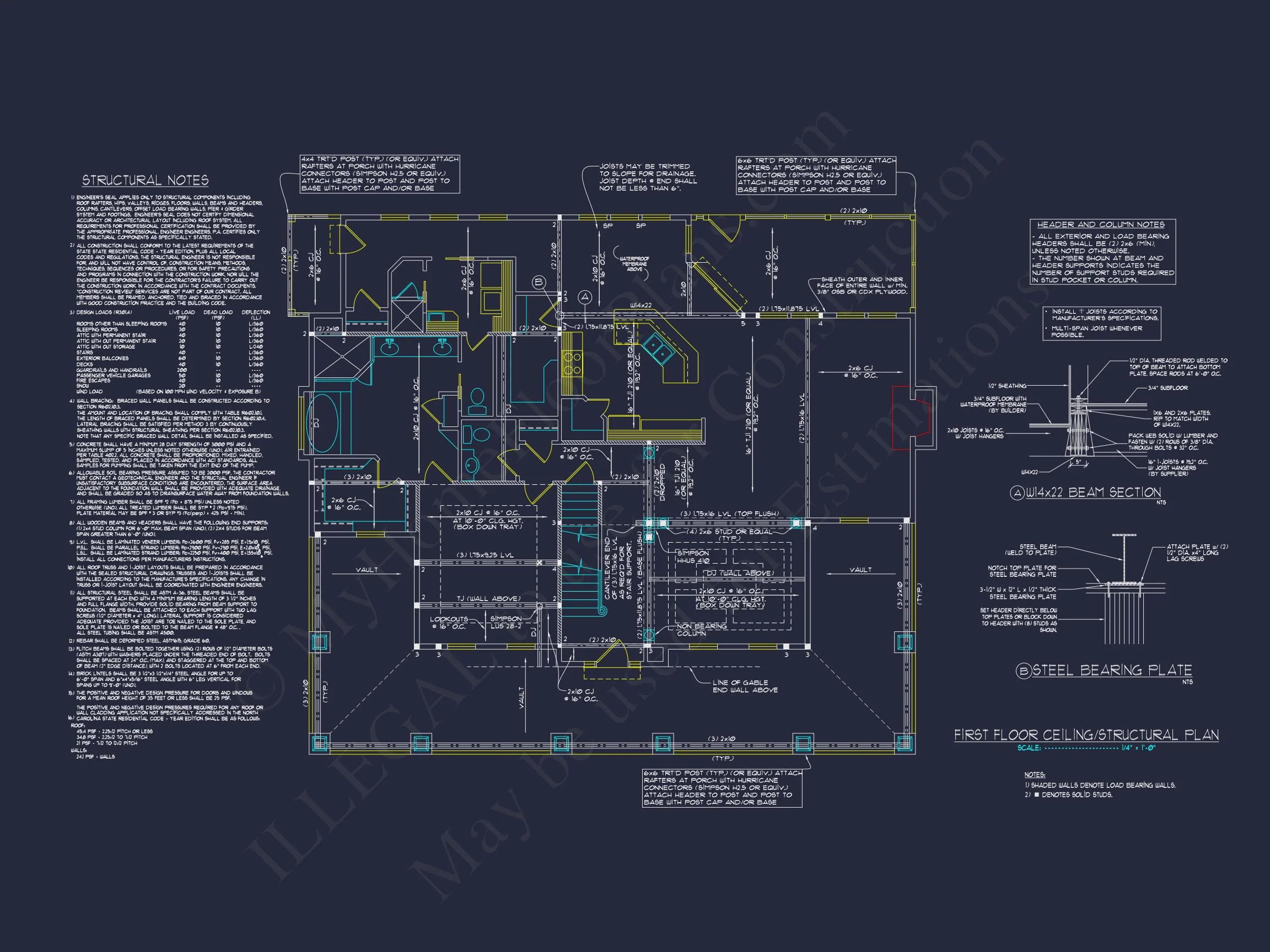 9-1213 HOUSE PLAN - Craftsman House Plan with 2 Floors & Detailed CAD Designs 11 Craftsman house Plan with 2 Floors & Detailed CAD Designs