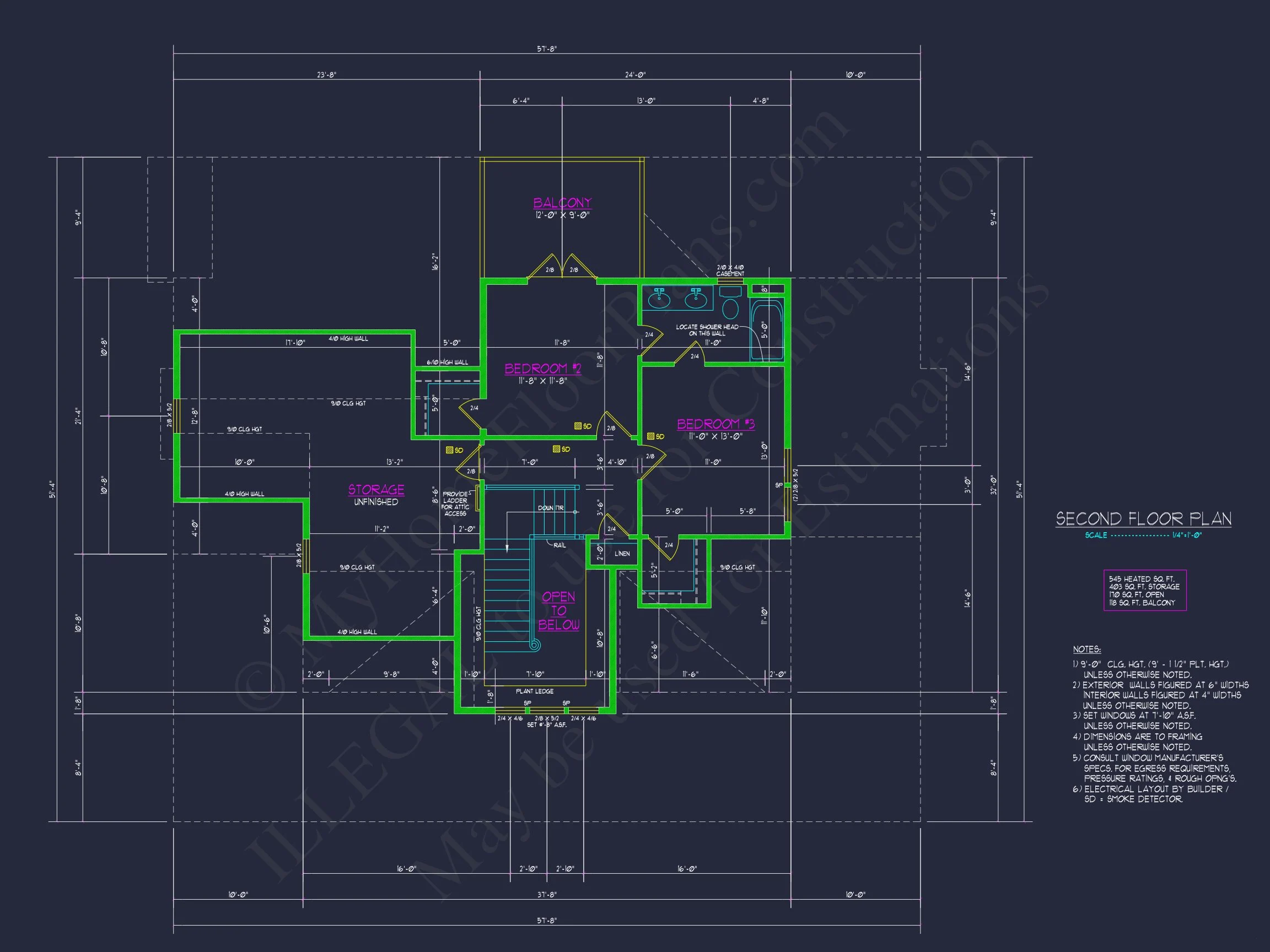 9-1213 HOUSE PLAN - Craftsman House Plan with 2 Floors & Detailed CAD Designs 8 Craftsman house Plan with 2 Floors & Detailed CAD Designs