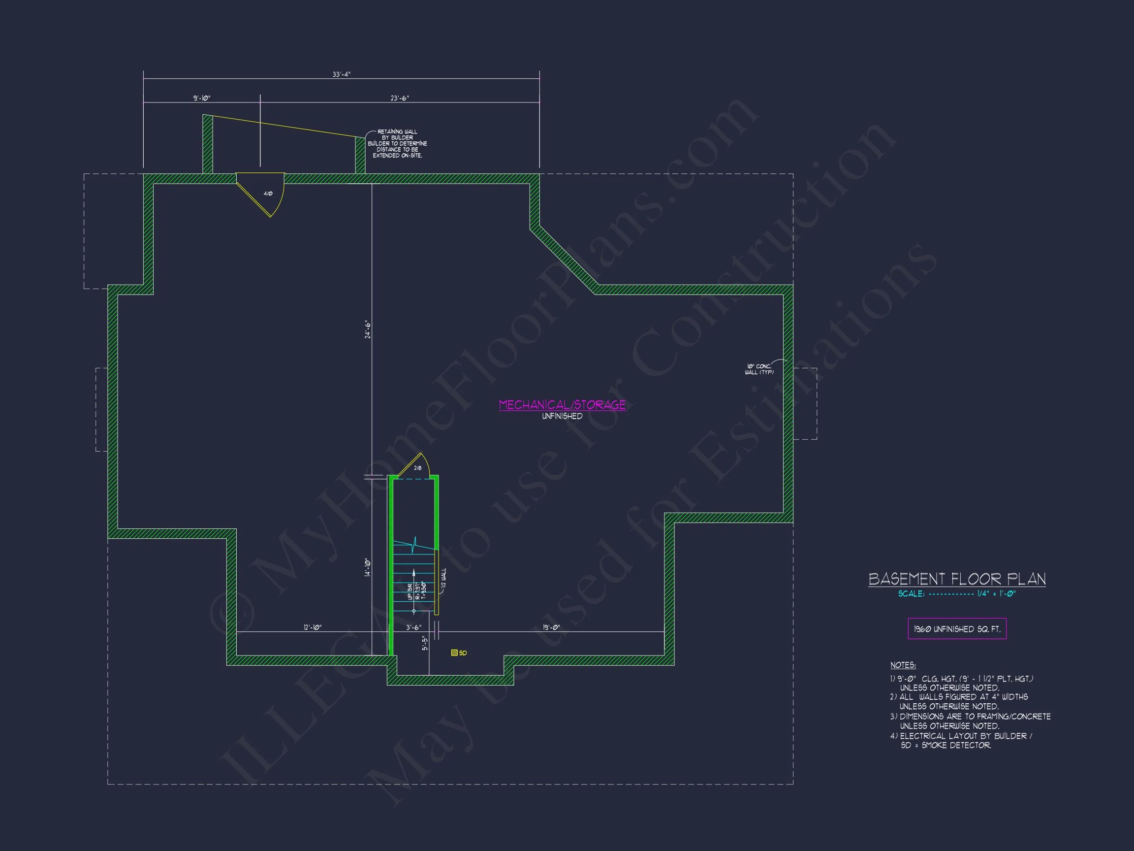 9-1213 HOUSE PLAN - Craftsman House Plan with 2 Floors & Detailed CAD Designs 4 Craftsman house Plan with 2 Floors & Detailed CAD Designs