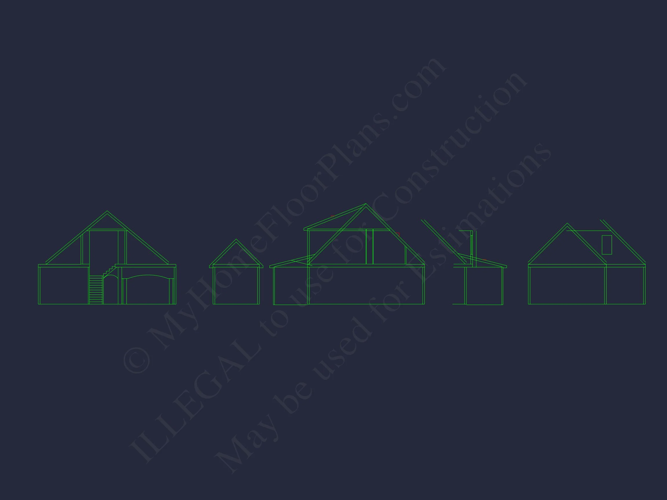 9-1213 HOUSE PLAN - Craftsman House Plan with 2 Floors & Detailed CAD Designs 3 Craftsman house Plan with 2 Floors & Detailed CAD Designs