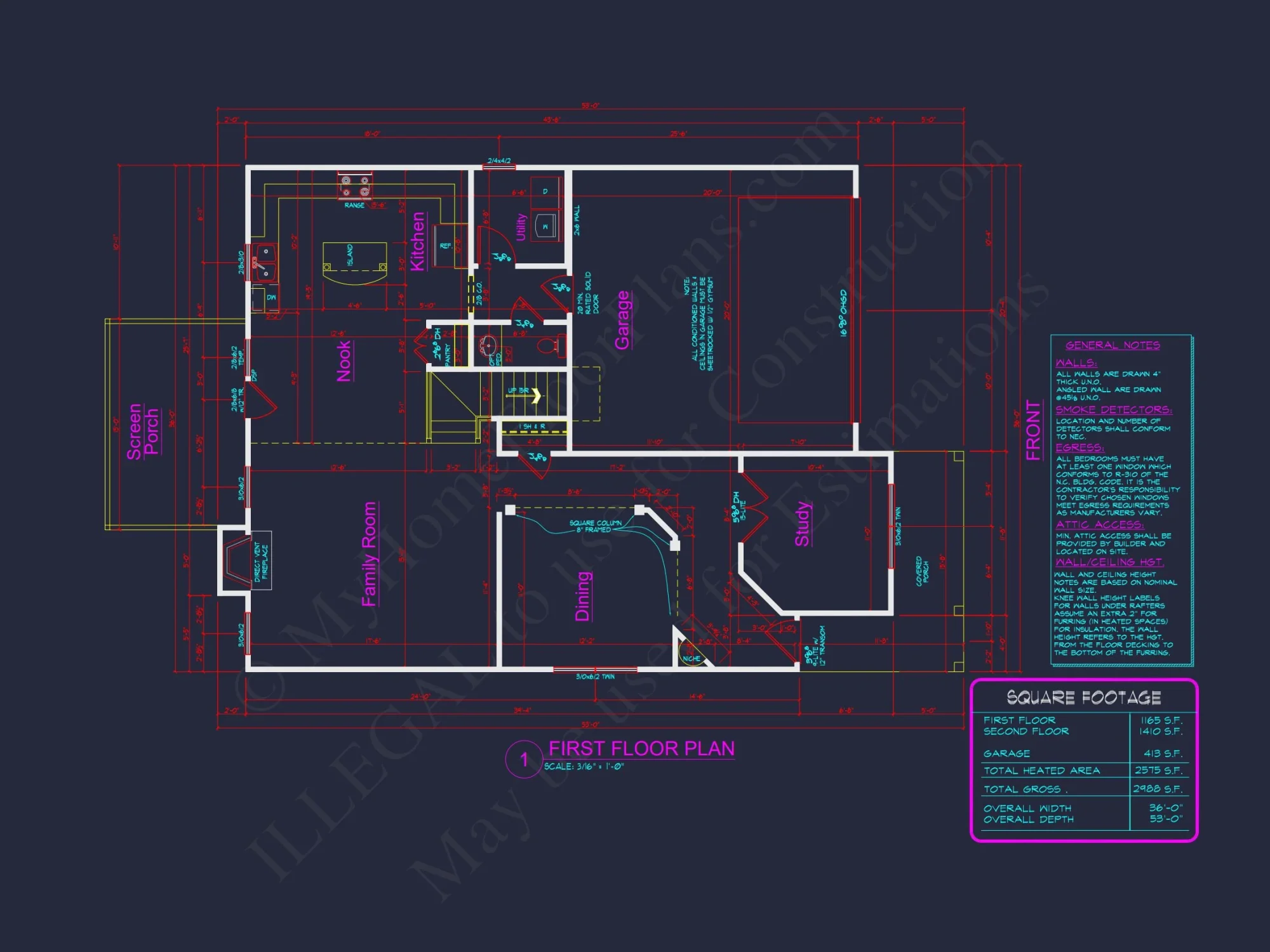 Spacious 4-Bedroom house Plan with CAD Blueprint Designs