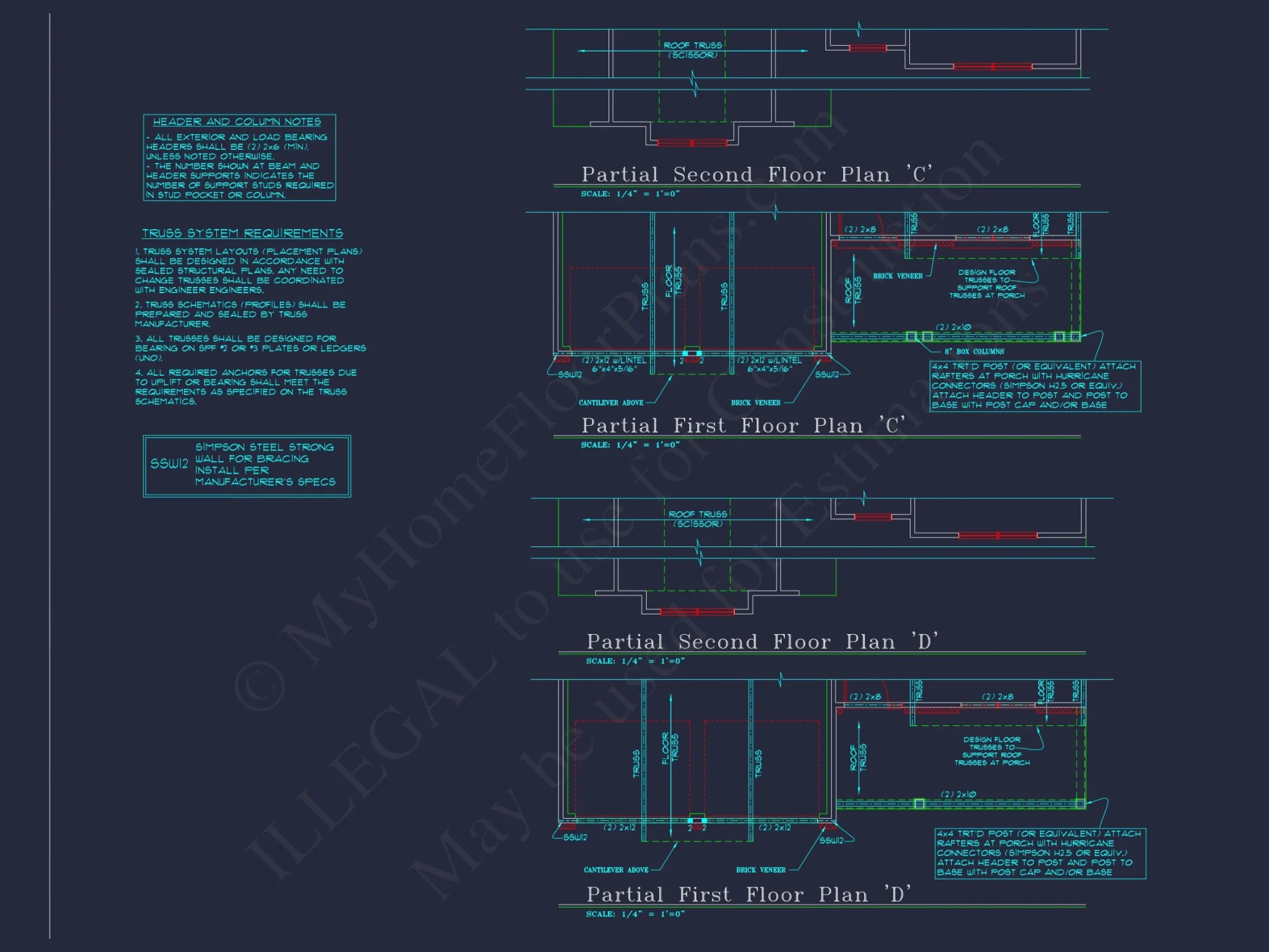 Beautiful 2-Story house Plan with CAD Floor Designs & Blueprint